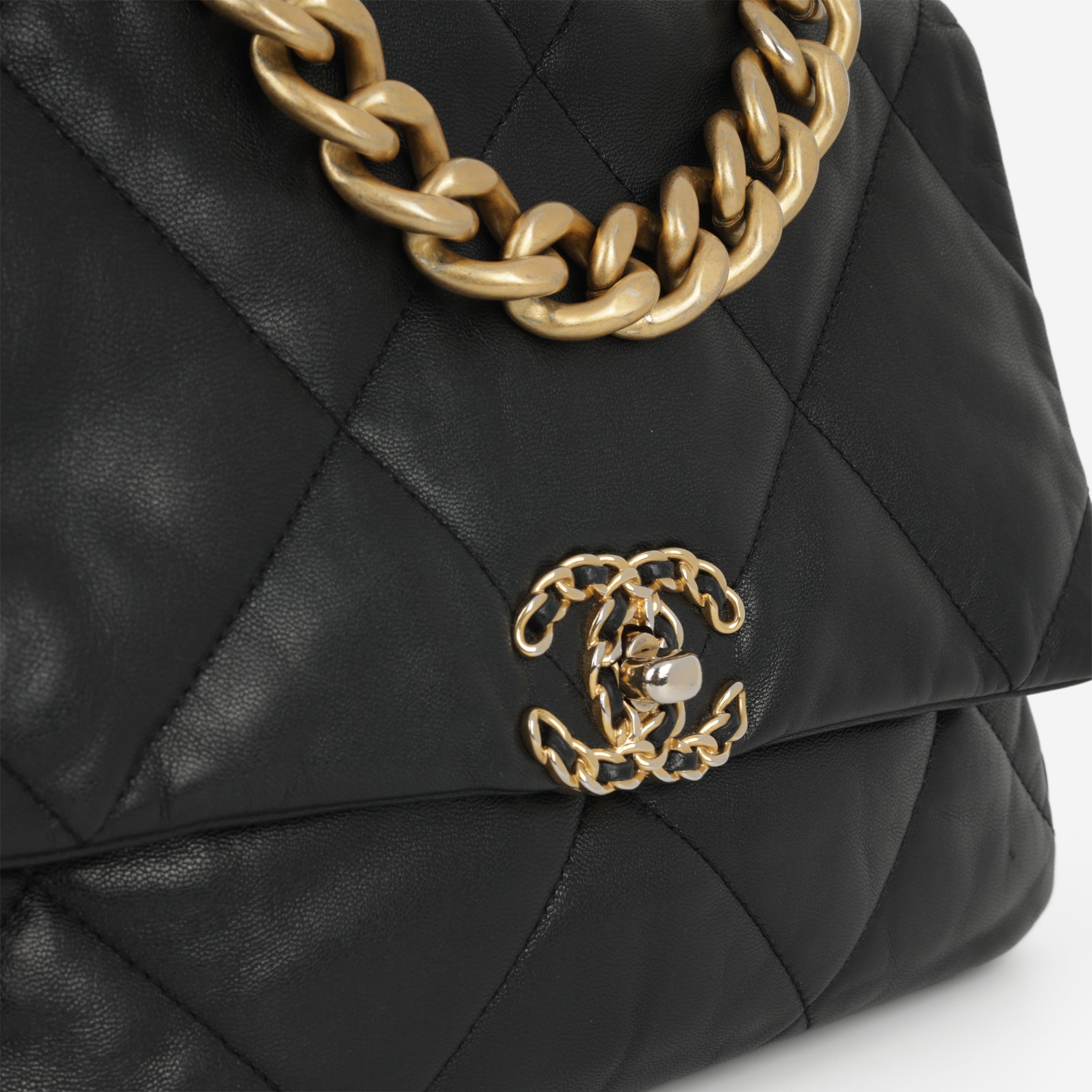 Chanel Large 19 Flap Bag - Black Lambskin | Multi Hardware