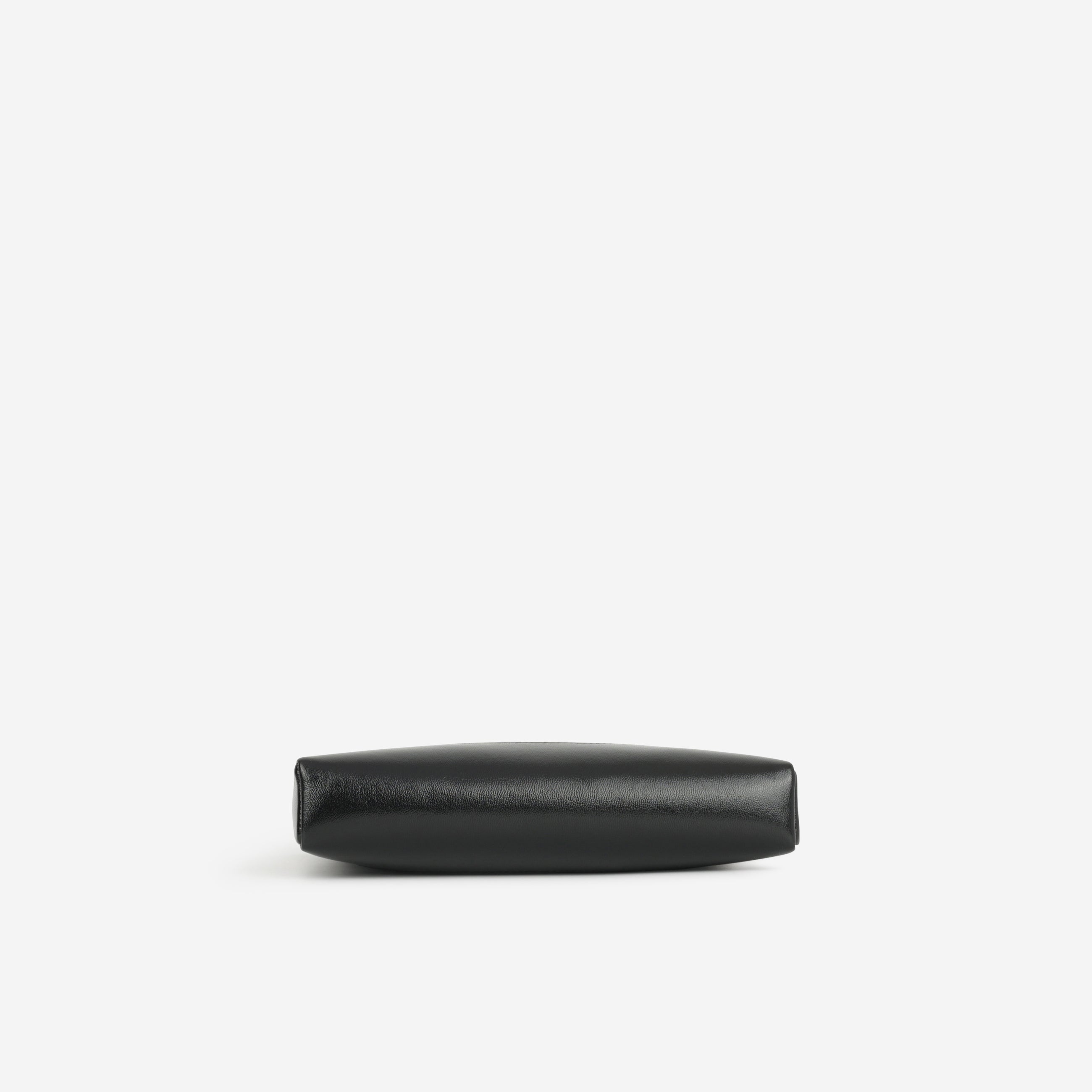 Nano 31 Clutch on Chain - Black Glazed Calfskin | Champagne Gold Hardware