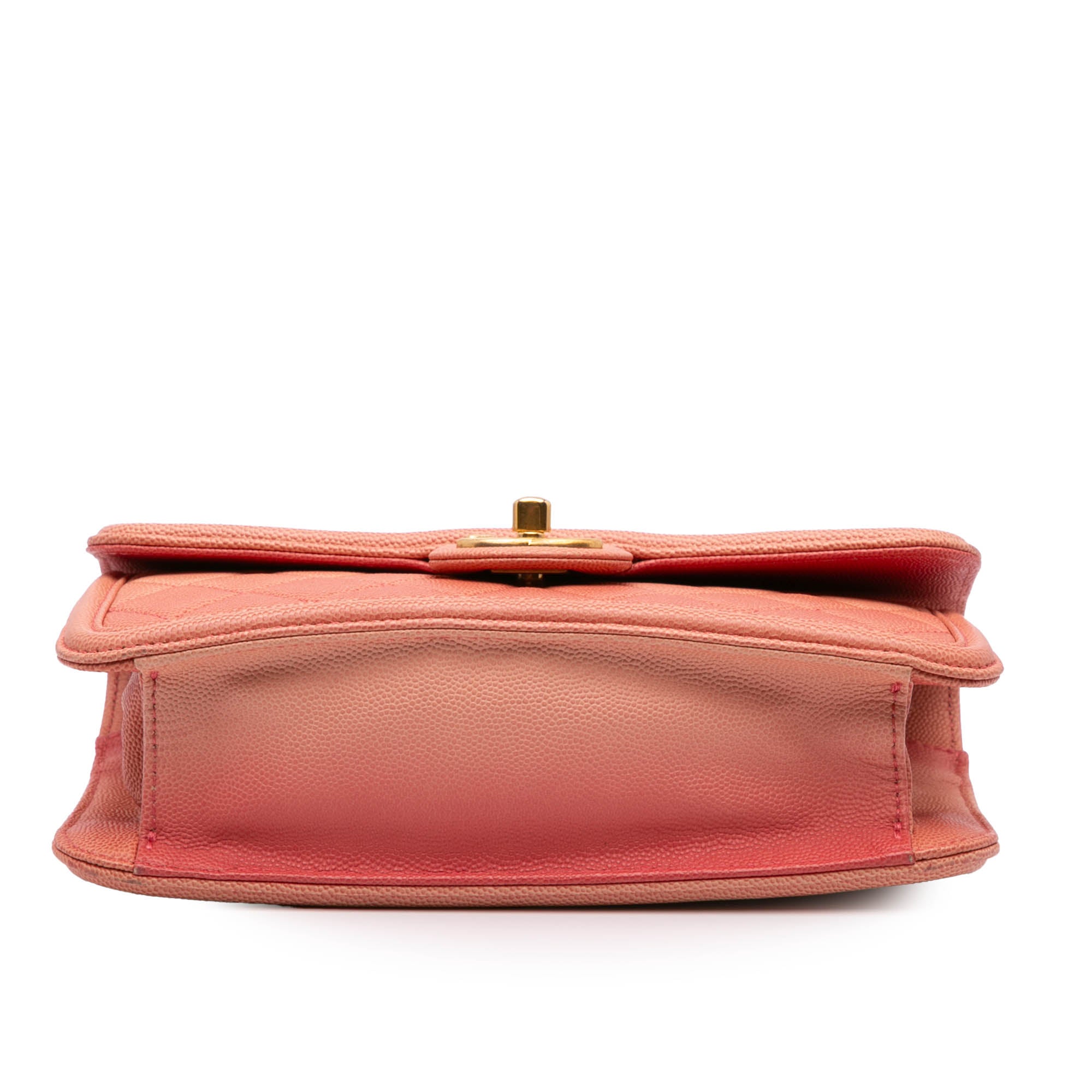 Sunset On The Sea Flap Bag Quilted Caviar Small