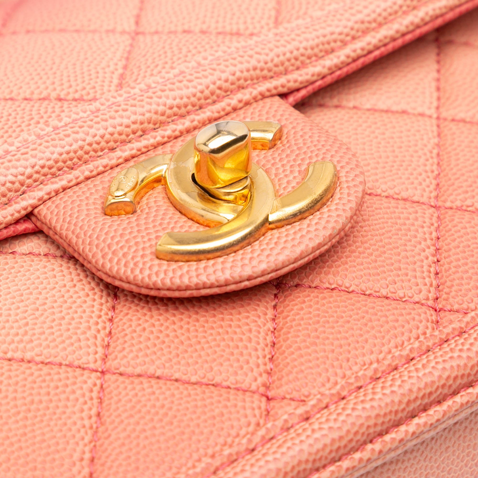 Sunset On The Sea Flap Bag Quilted Caviar Small