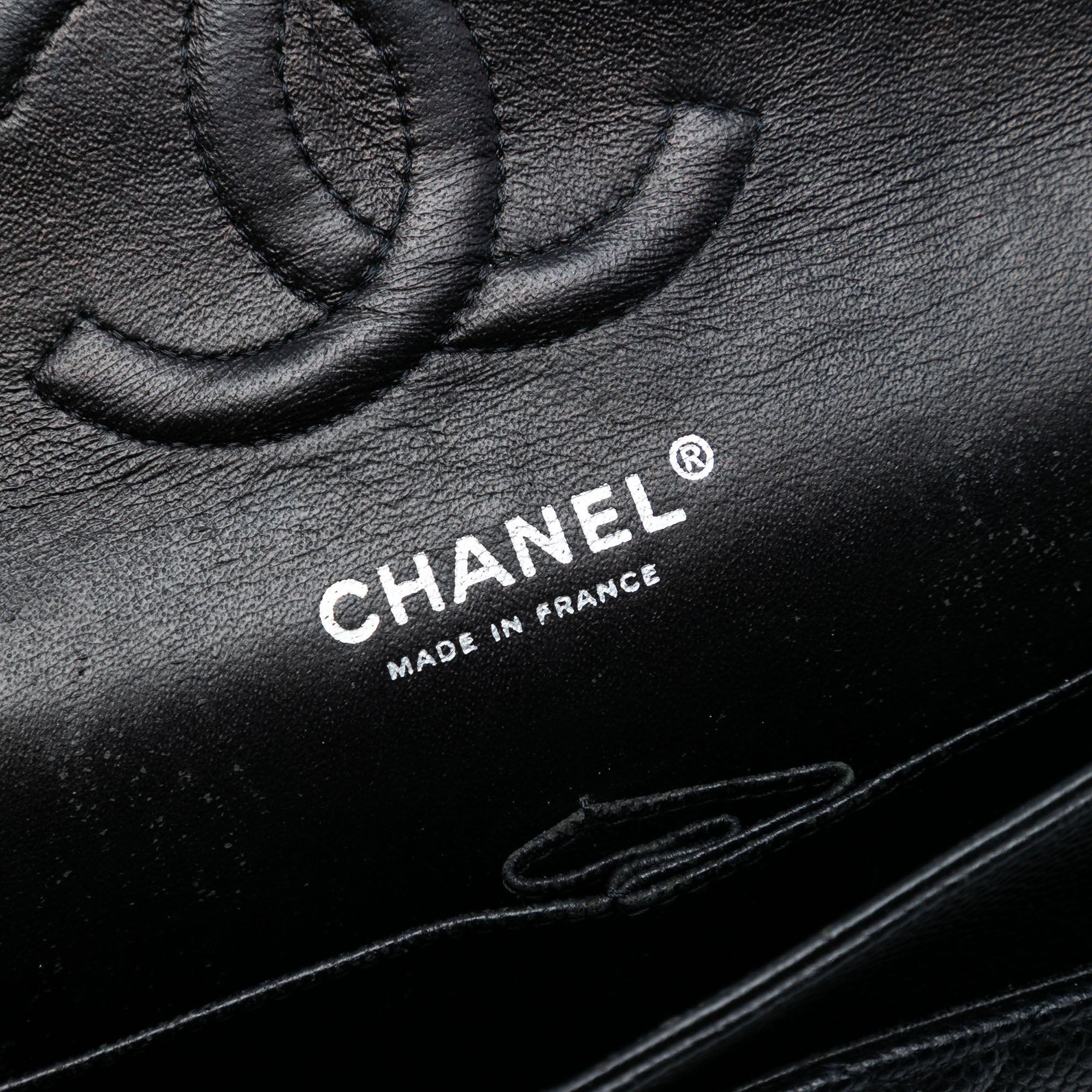 Classic Double Flap Bag Quilted Caviar Medium