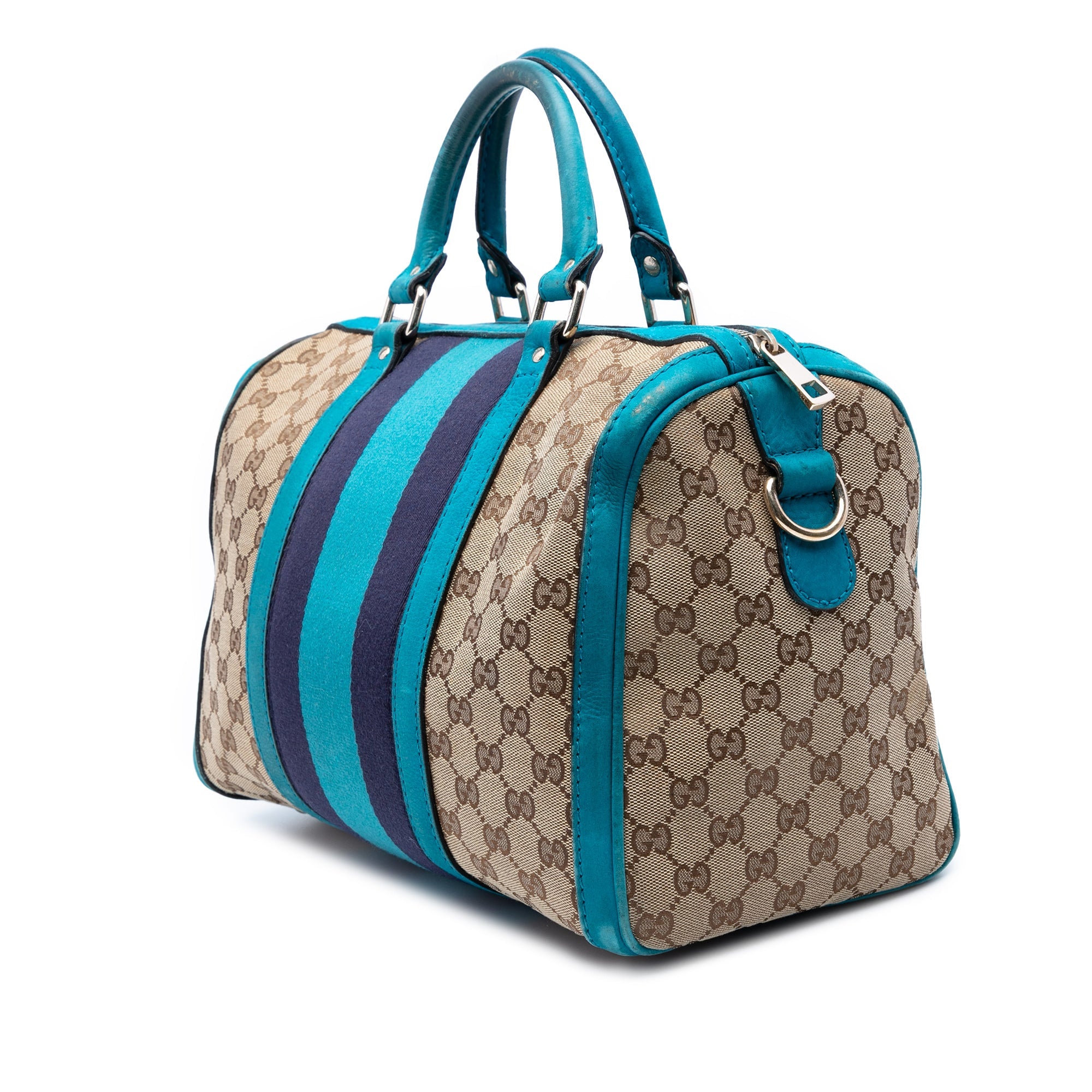 Vintage Web Boston Bag GG Canvas Medium