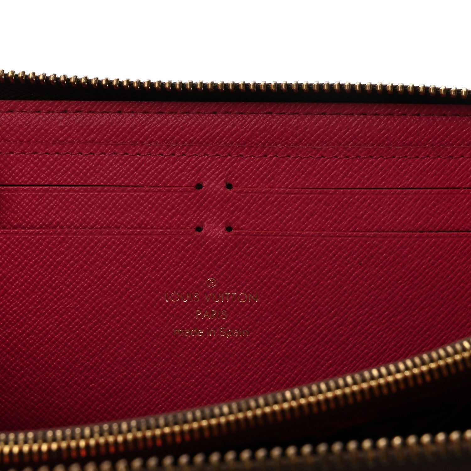 Monogram Clemence Wallet Fuchsia
