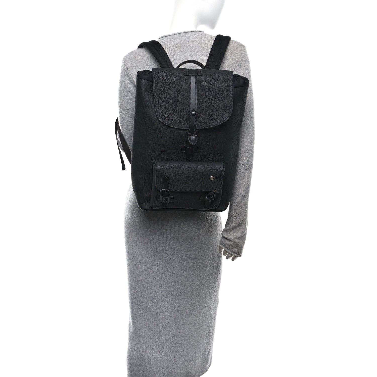 Taurillon Christopher Slim Backpack Black