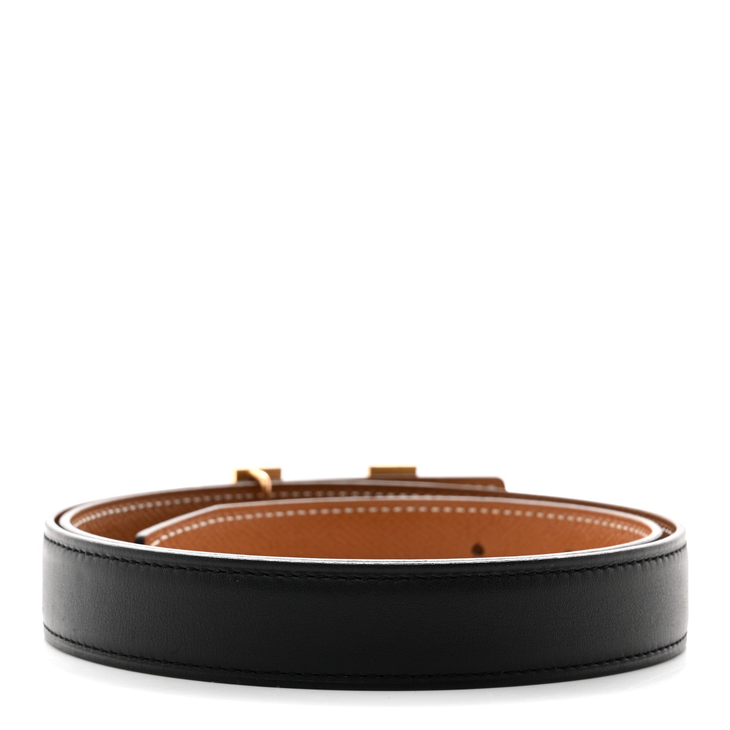Swift Epsom 24mm Mini Constance H Belt 75 Black Gold