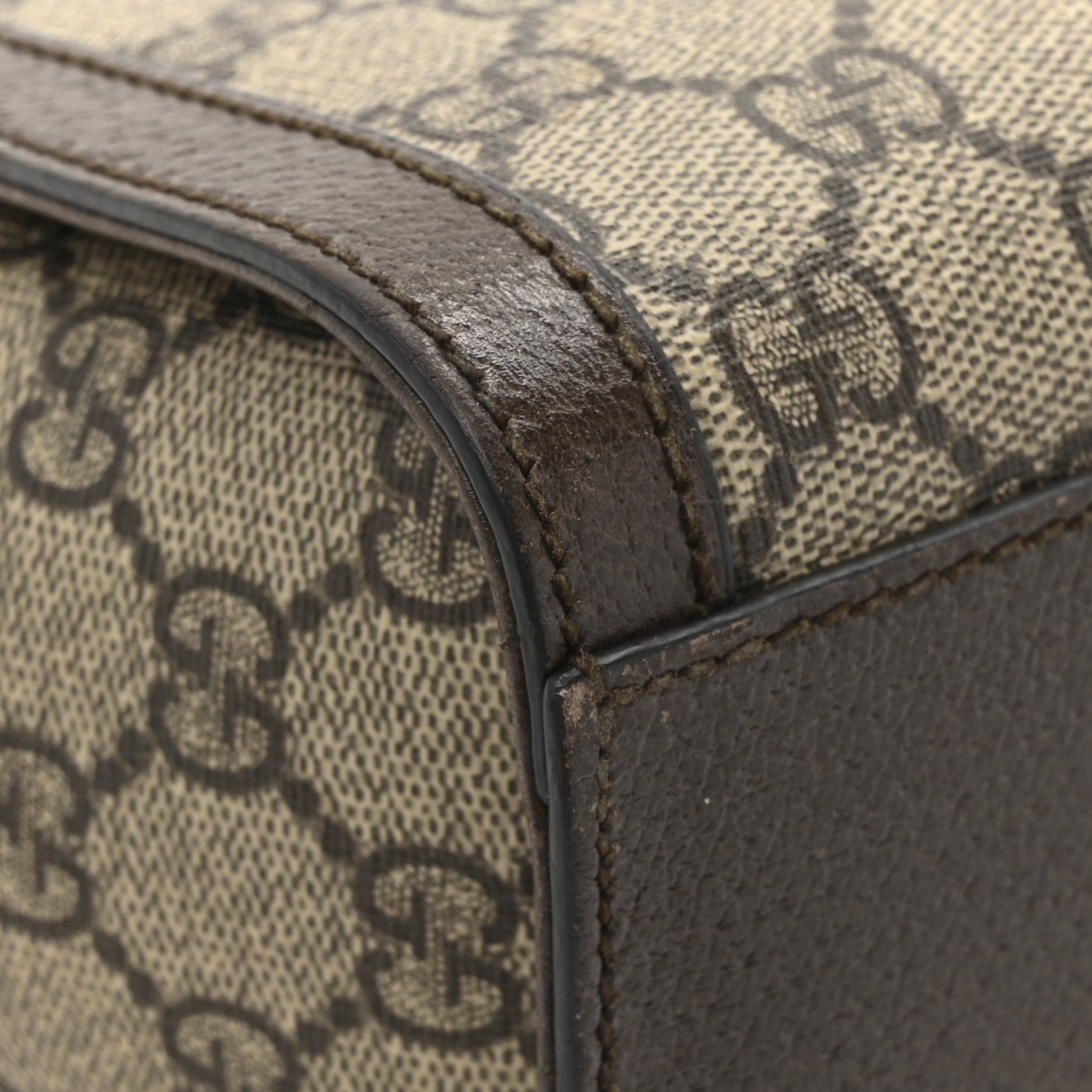 GG Supreme Monogram Small Ophidia Tote Bag Brown
