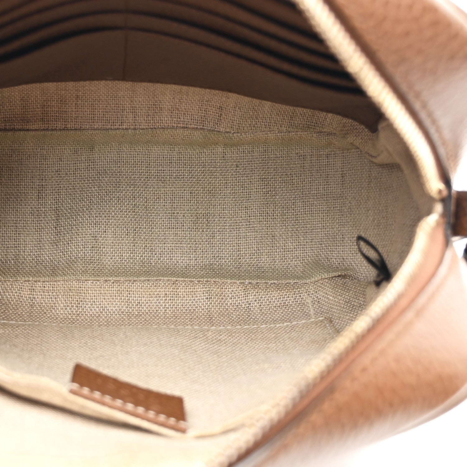 Monogram Mini Bree Messenger Bag Beige Tabacco