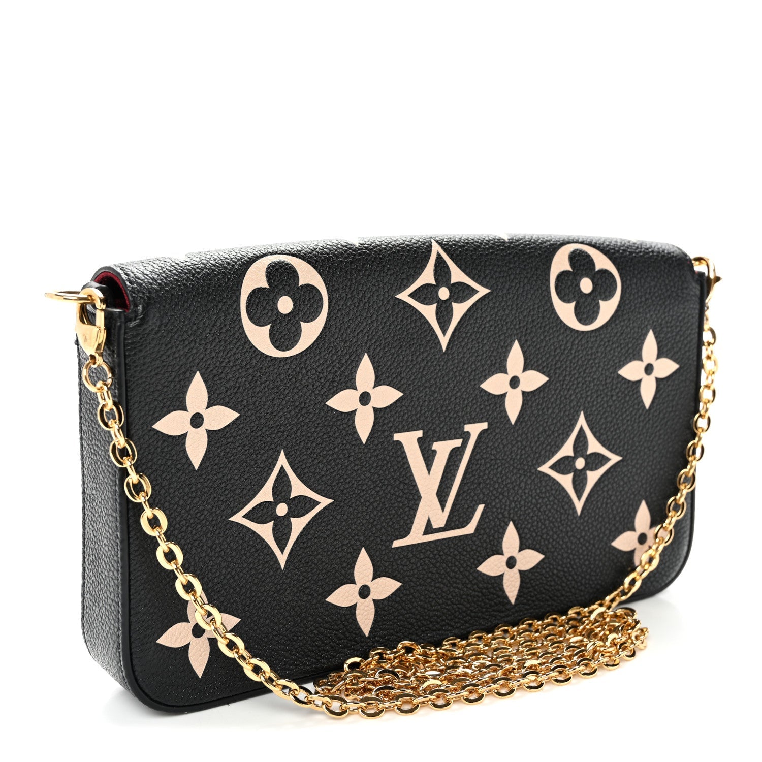 Empreinte Monogram Giant Felicie Pochette Black Beige