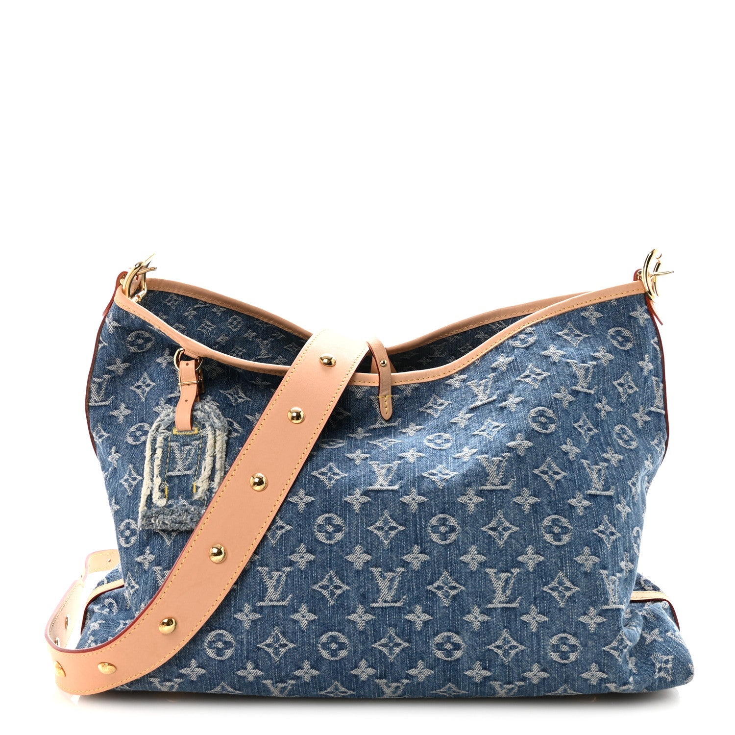 Monogram Denim CarryAll MM Blue