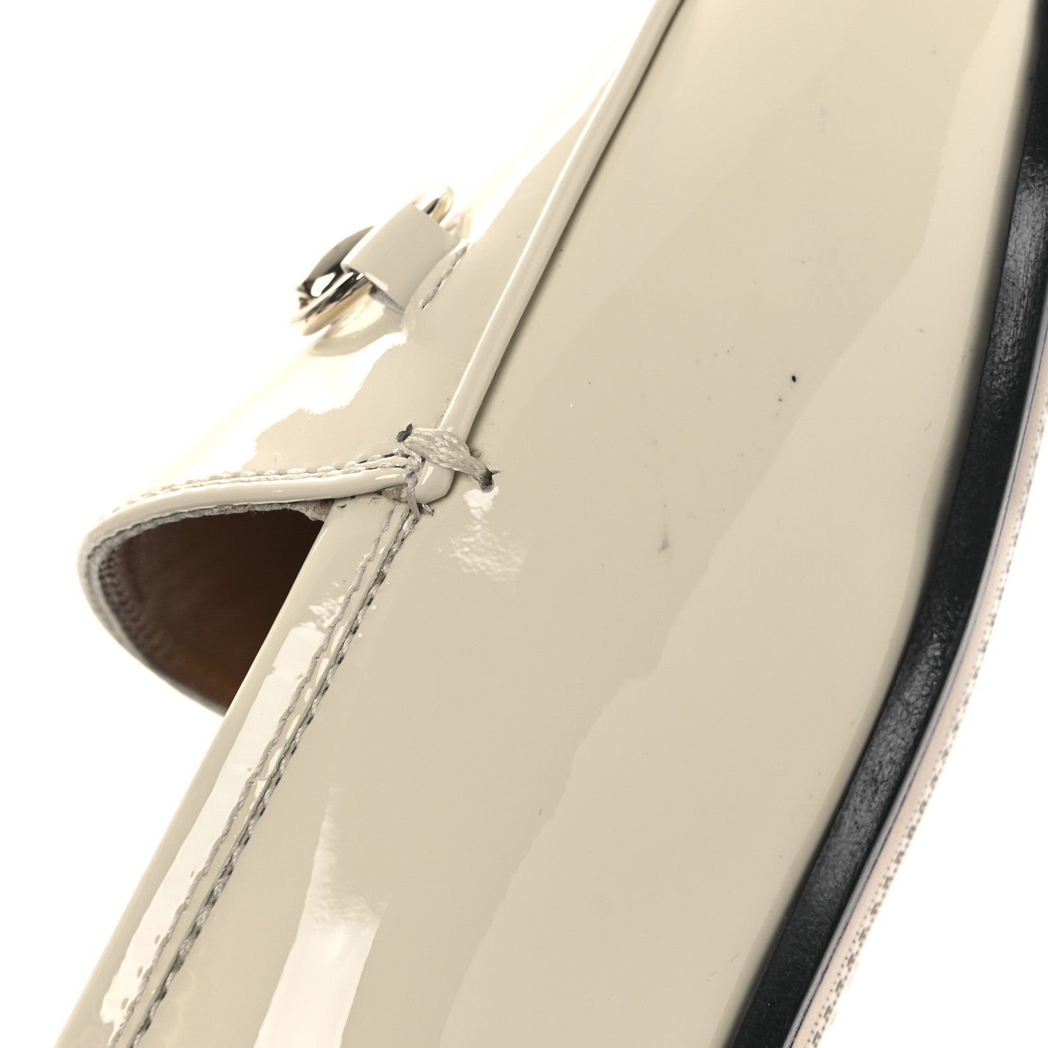 Patent Womens Jordaan Loafers 39.5 New Ivory