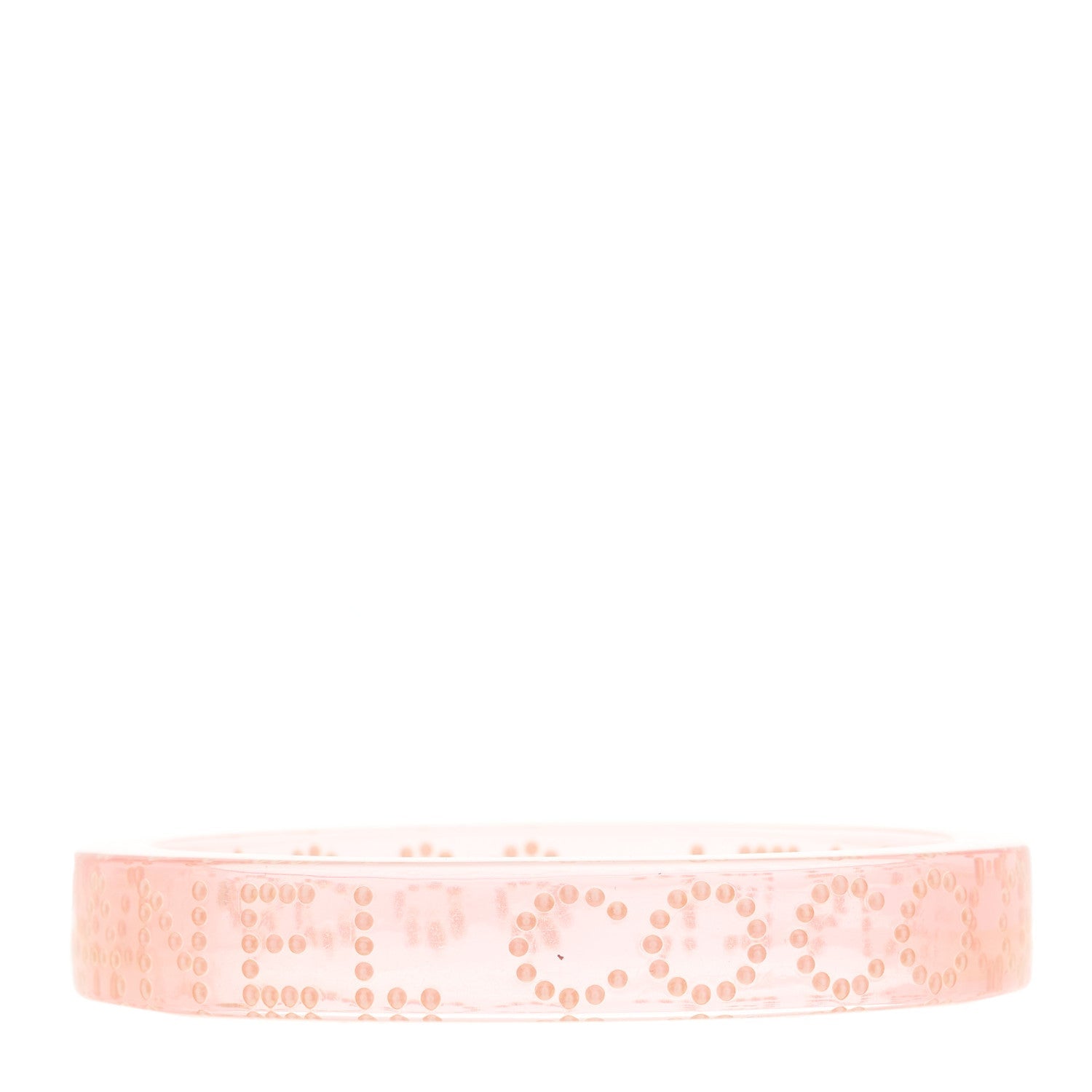 Resin Pearl Coco Cuff Transparent Pink