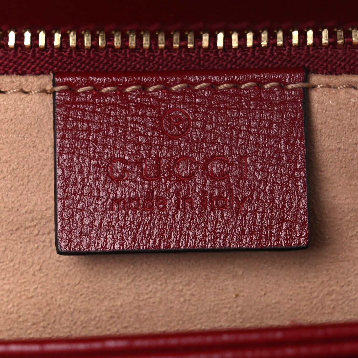 GG Supreme Monogram Azalea Calfskin Horsebit 1955 Shoulder Bag Beige Ebony New Cherry Red