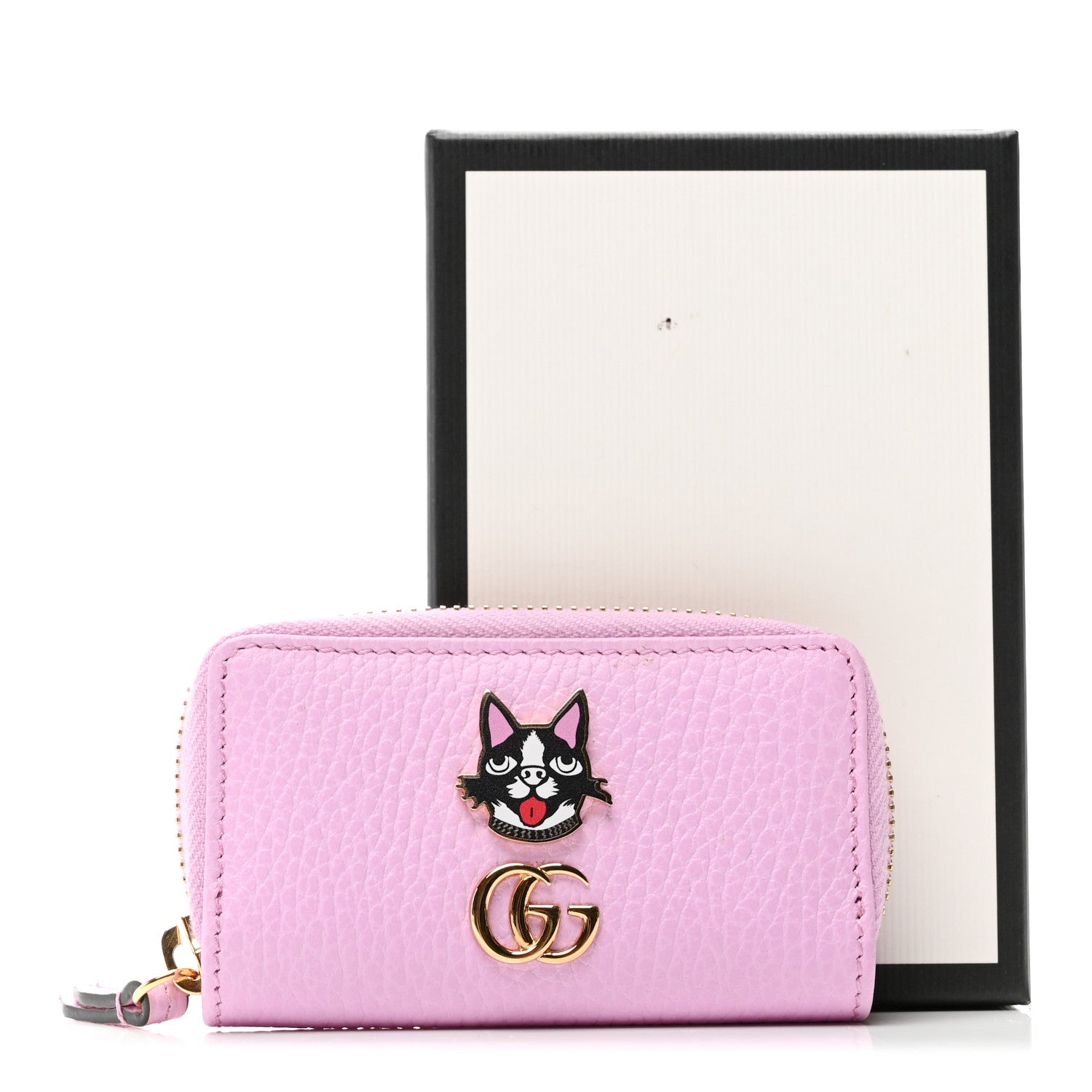 Dollar Calfskin Bosco Zip Around Key Case Malva