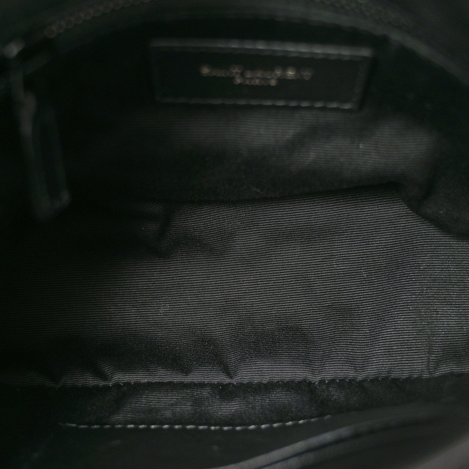 Lambskin Quilted Toy Loulou Puffer Monogram Monochrome Chain Satchel Black