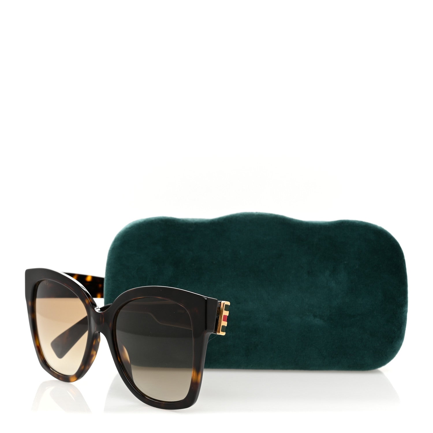 Acetate Square Frame Sunglasses GG0459S Tortoise