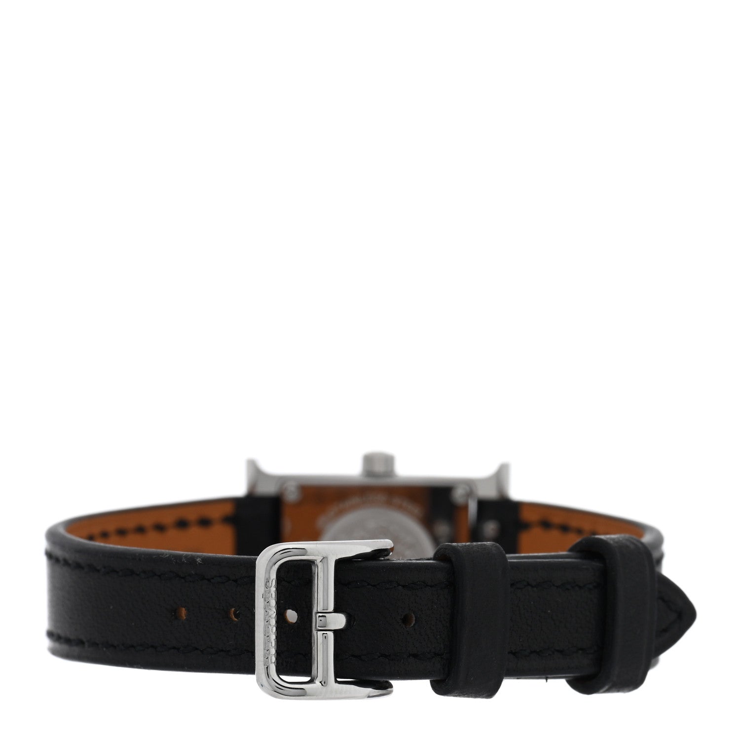 Stainless Steel Swift 17.2mm Heure H Hour Watch Noir