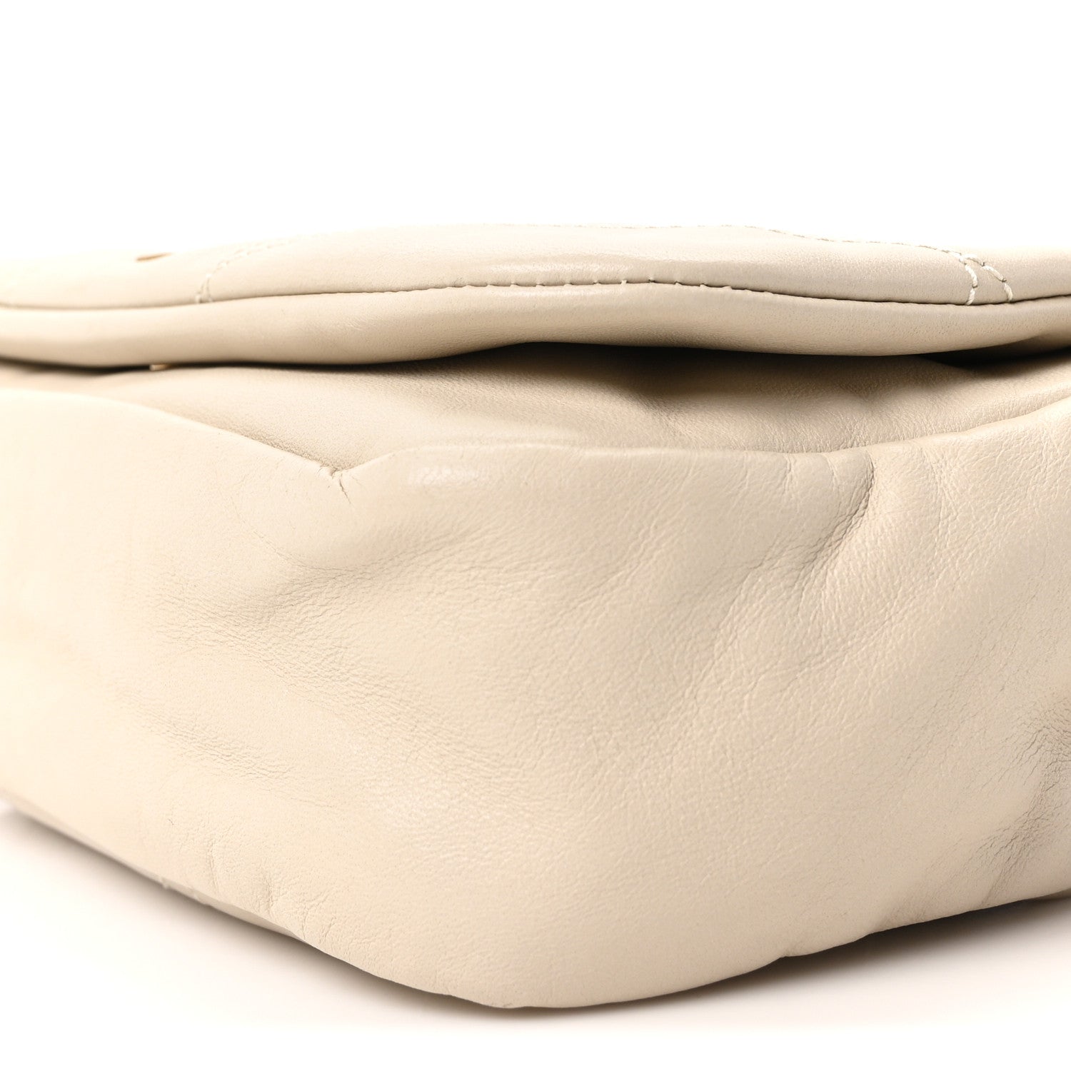 Lambskin Matelasse Monogram Mini Jamie 4.3 Crema Soft