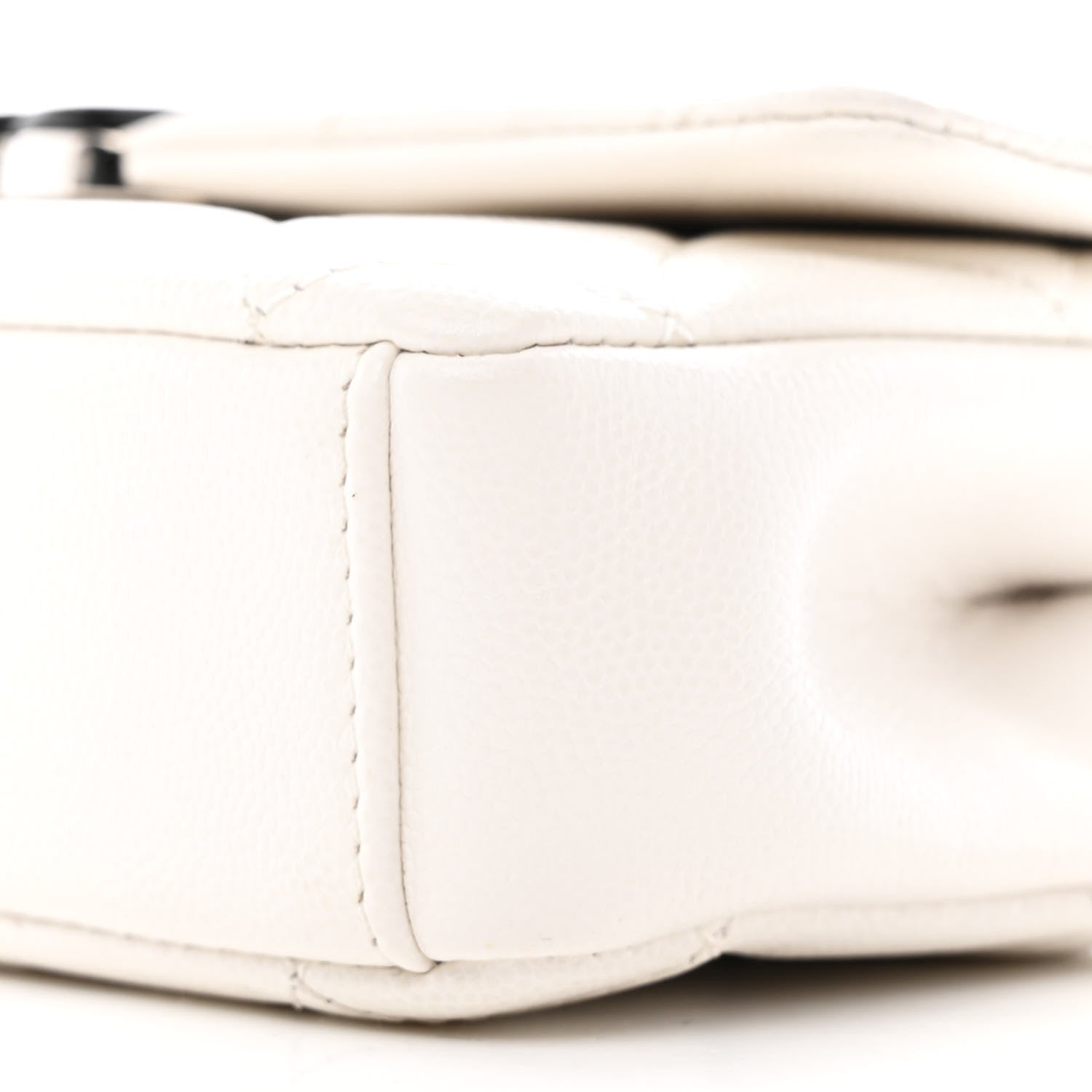 Caviar Quilted My Everything Small Flap White Black