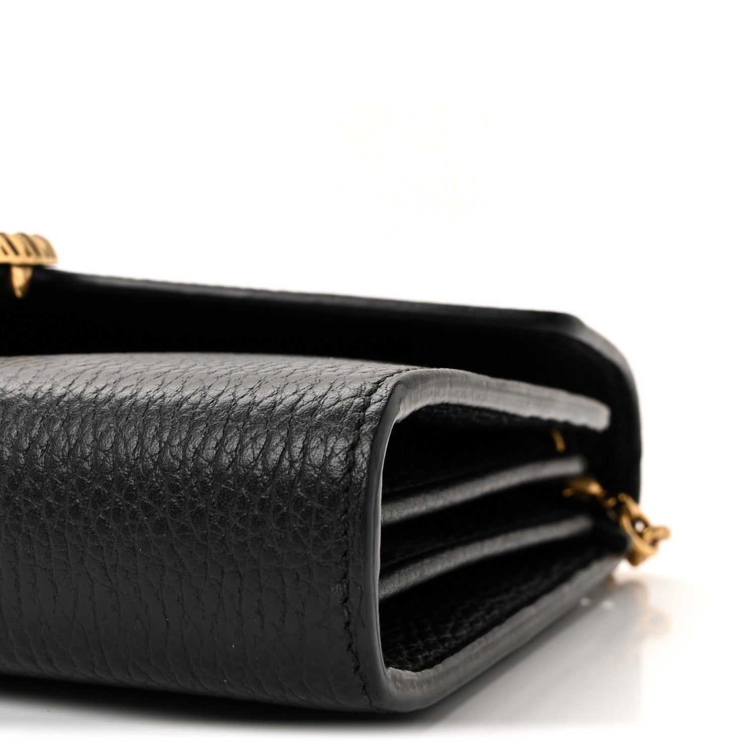 Calfskin Garden Dionysus Chain Wallet Black
