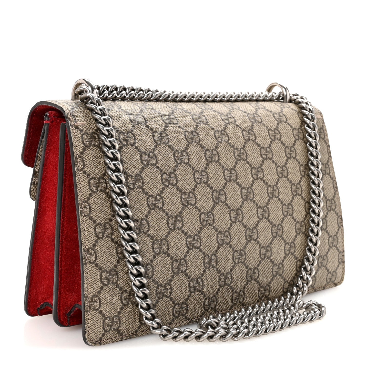 GG Supreme Monogram Dionysus Shoulder Bag Red