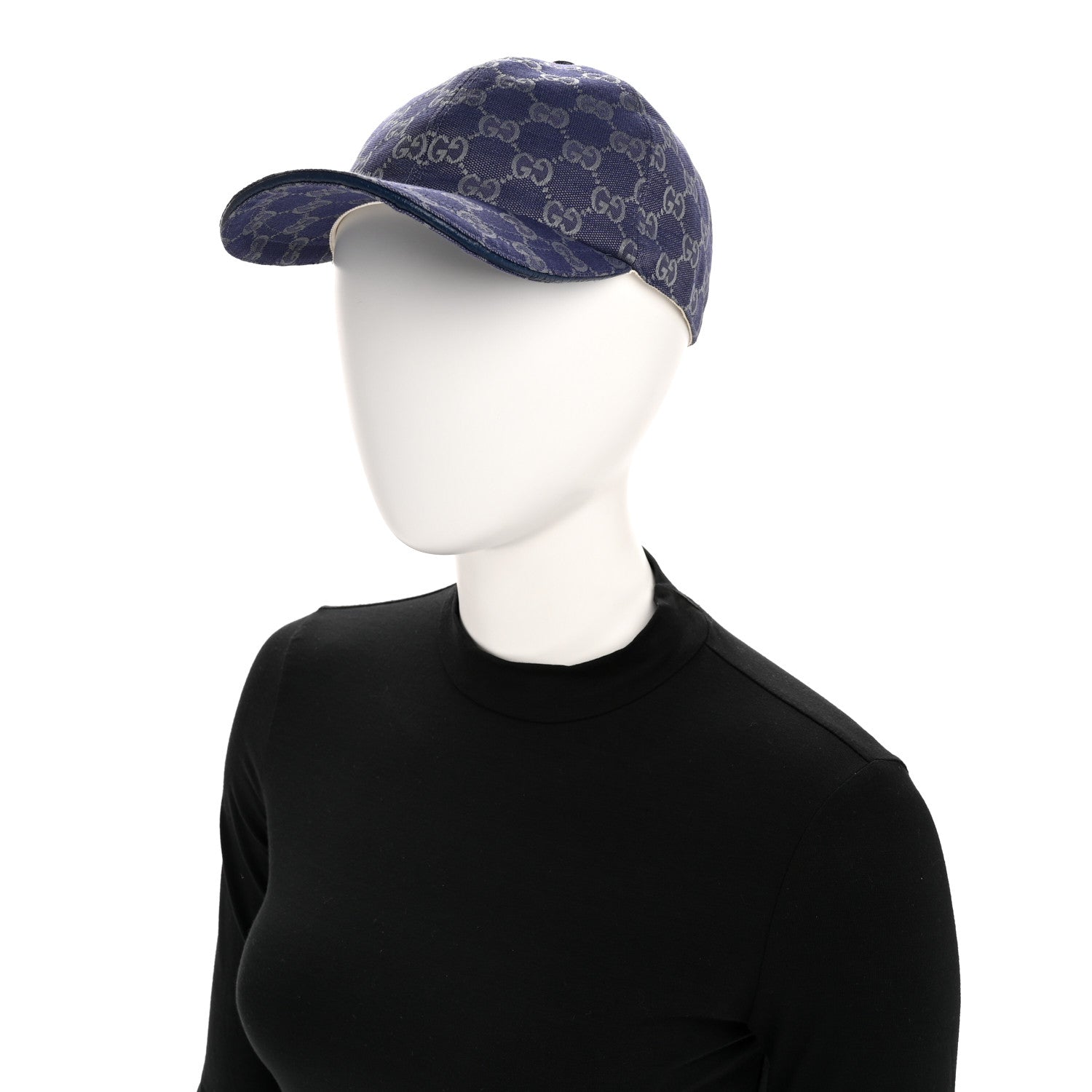 Monogram New GG Baseball Hat L Blue Grey