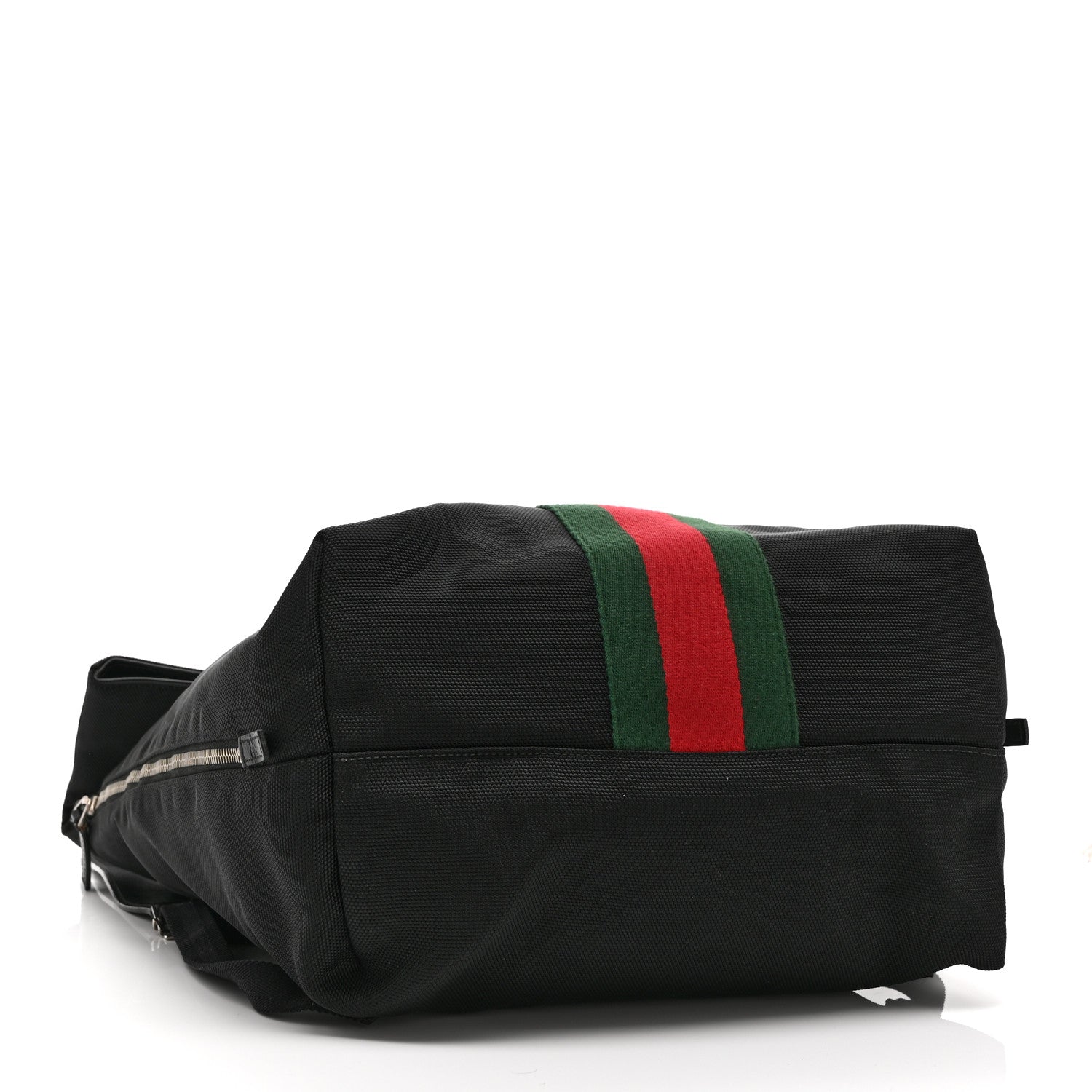 Techno Canvas Web Single Buckle Backpack Black