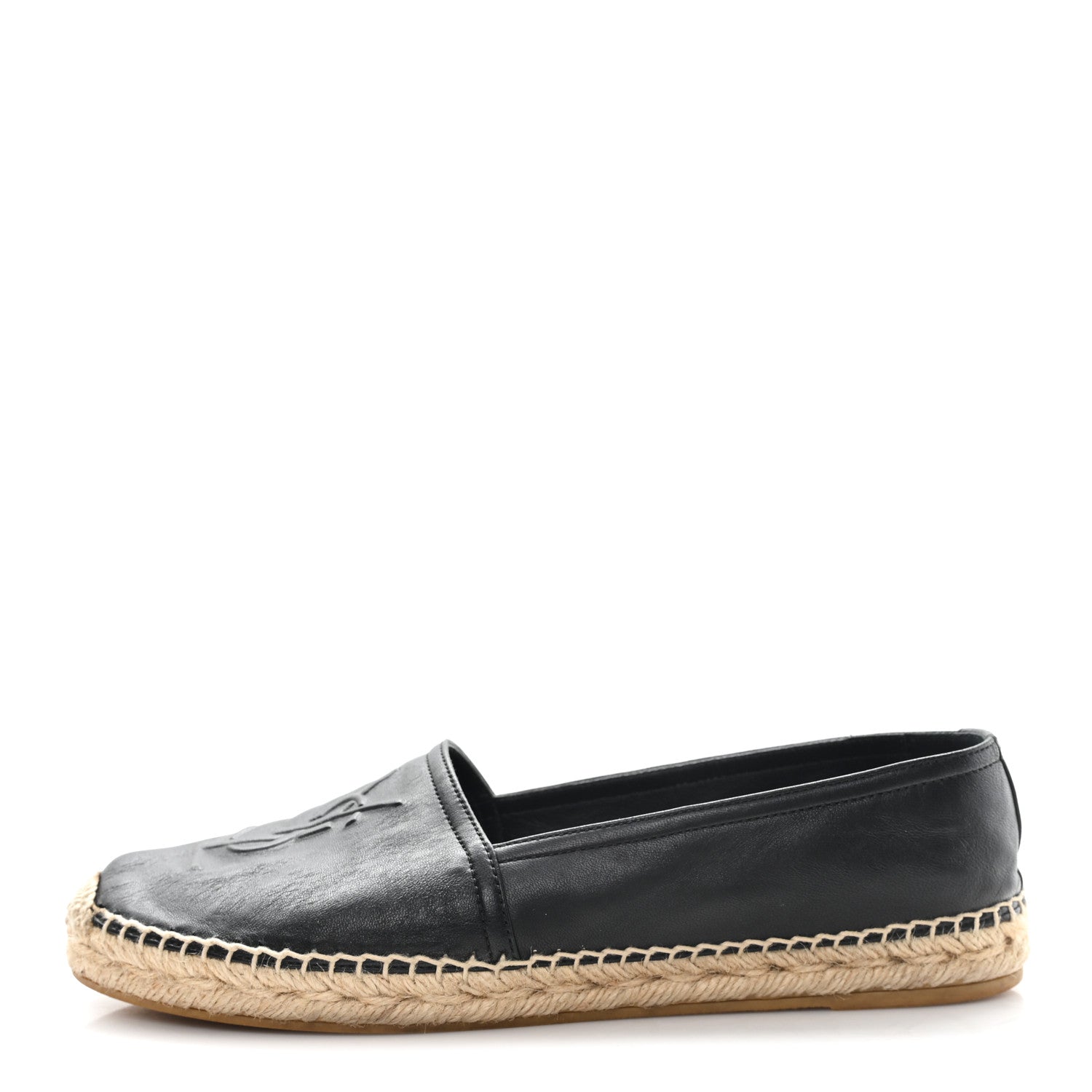 Lambskin Monogram Espadrilles 39.5 Black