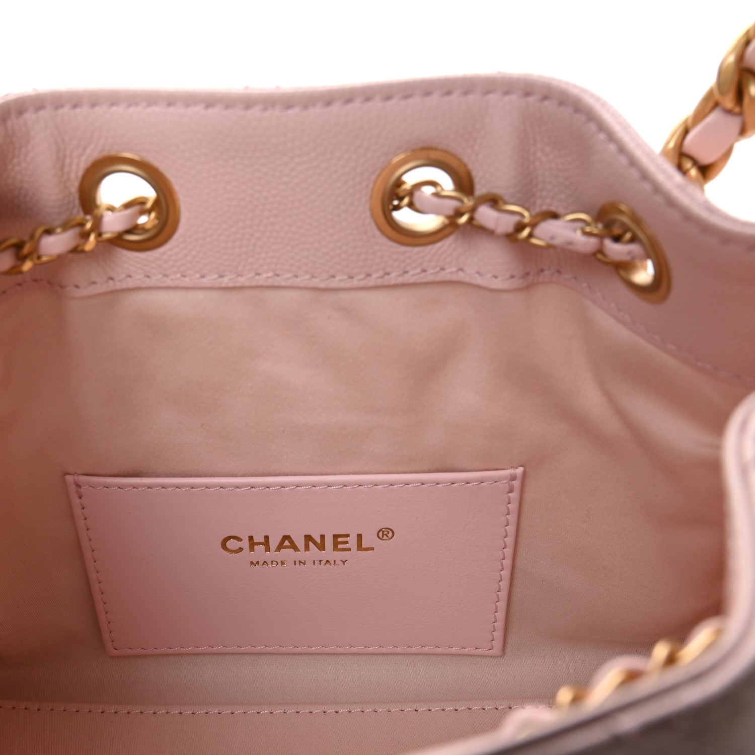 Caviar Quilted Mini Chanel 25 Handbag Light Pink