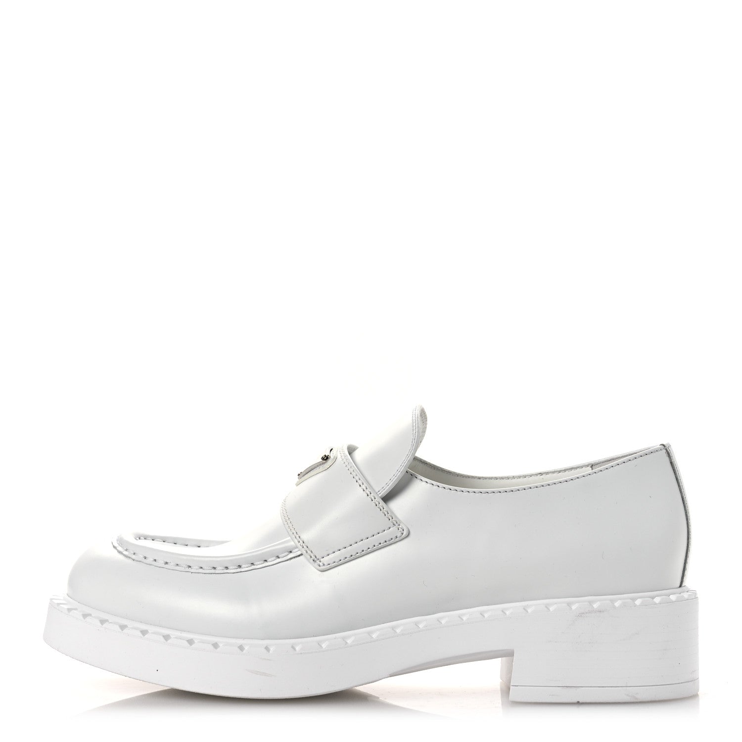 Spazzolato Triangle 50mm Loafers 41 White