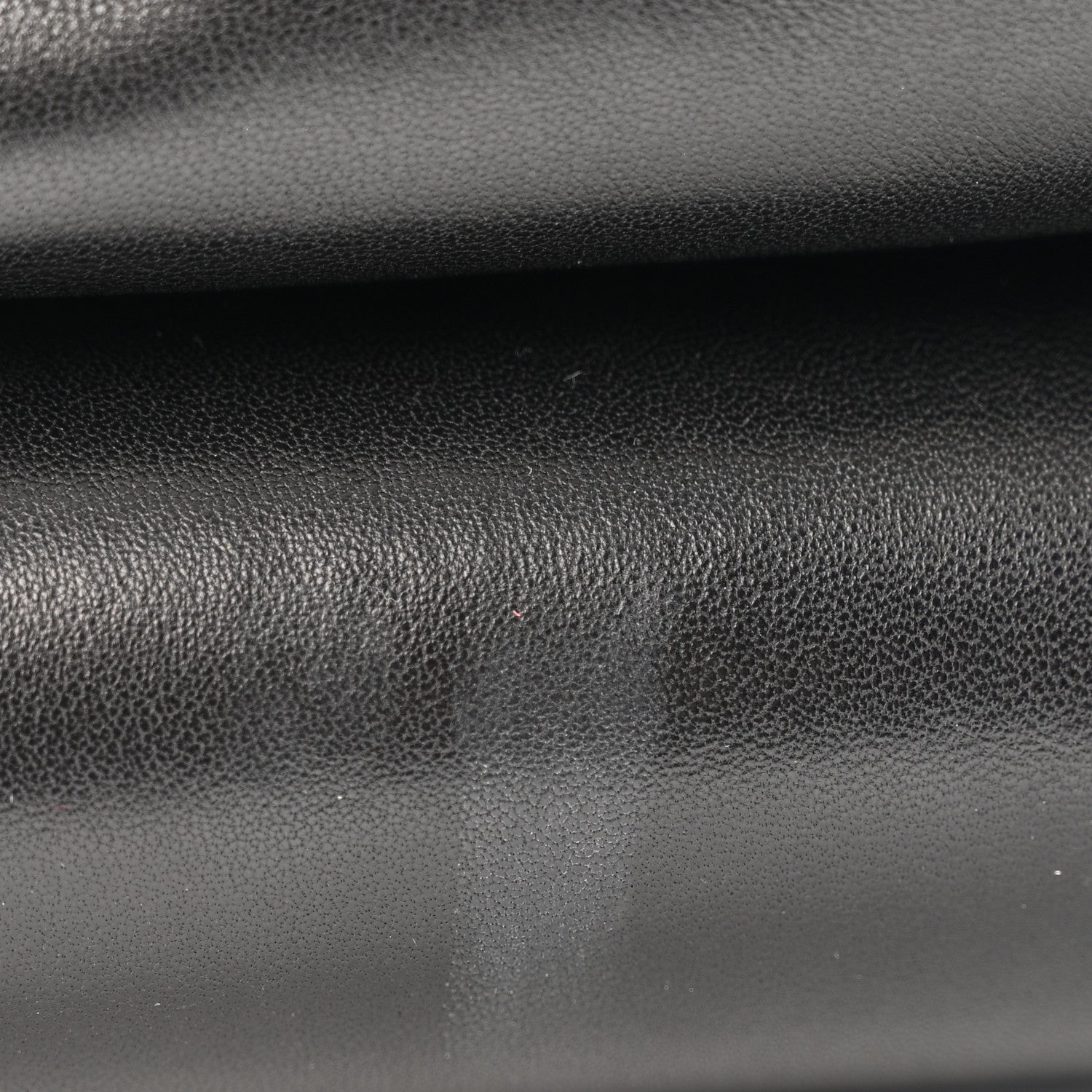 Lambskin Quilted Jumbo Double Flap Black