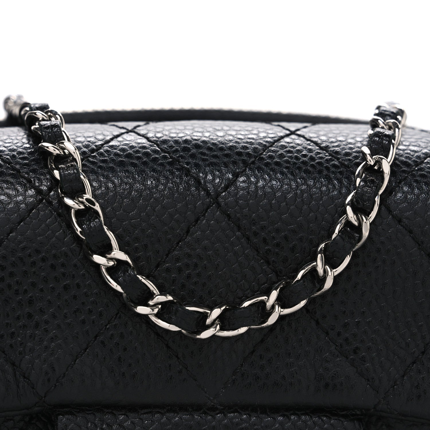 Caviar Quilted New Mini Flap Black