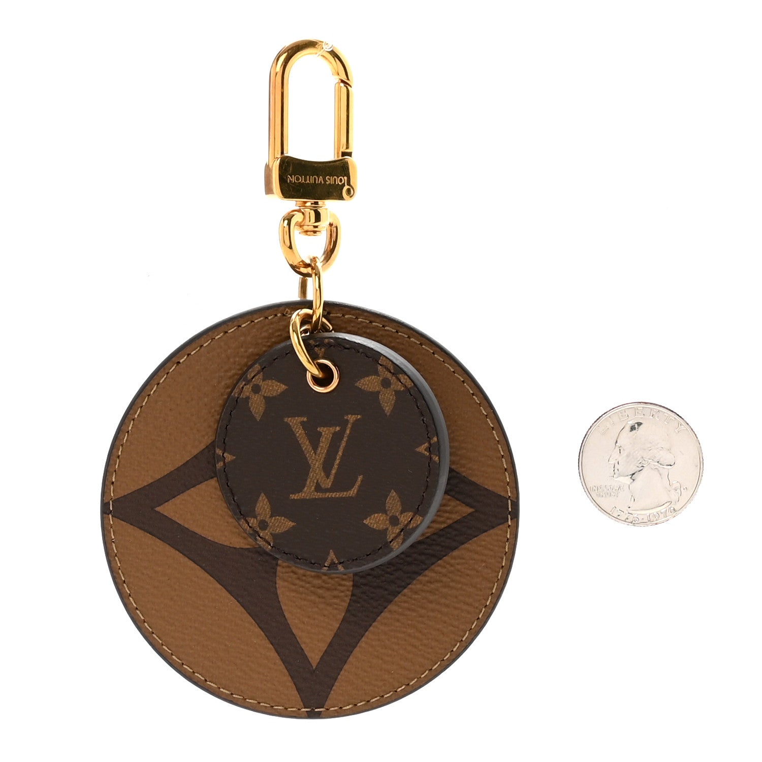 Monogram Reverse Key Holder Bag Charm