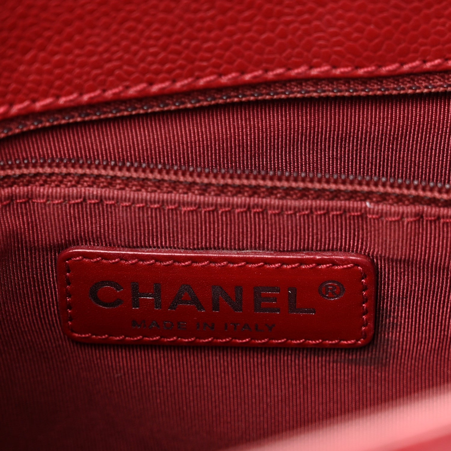 Caviar Quilted Grand Shopping Tote GST Red