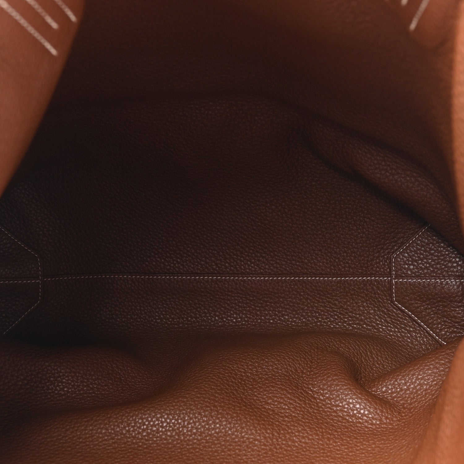 Taurillon Clemence Double Sens 36 Reversible Tote Marron Tosca