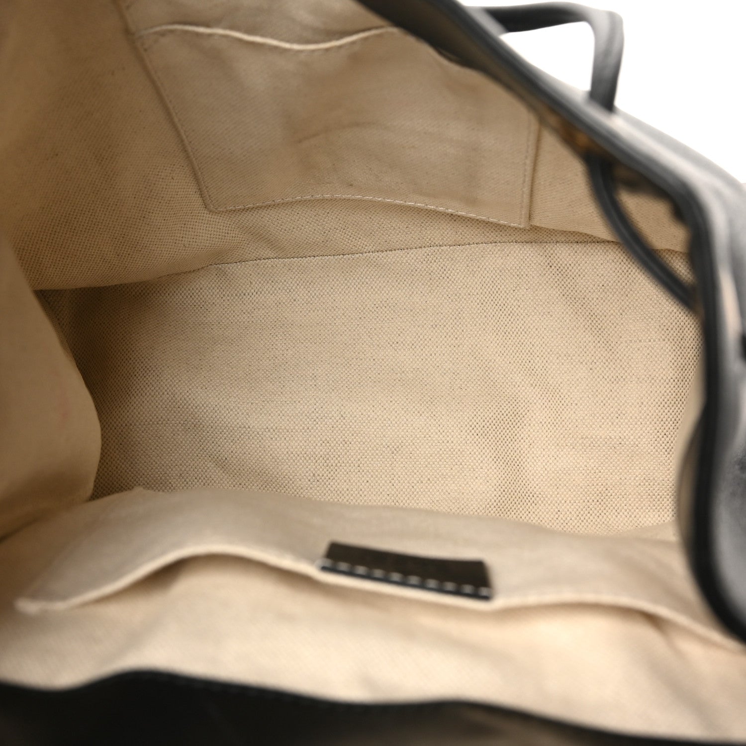 Calfskin Web GG Marmont Flap Chain Backpack Black