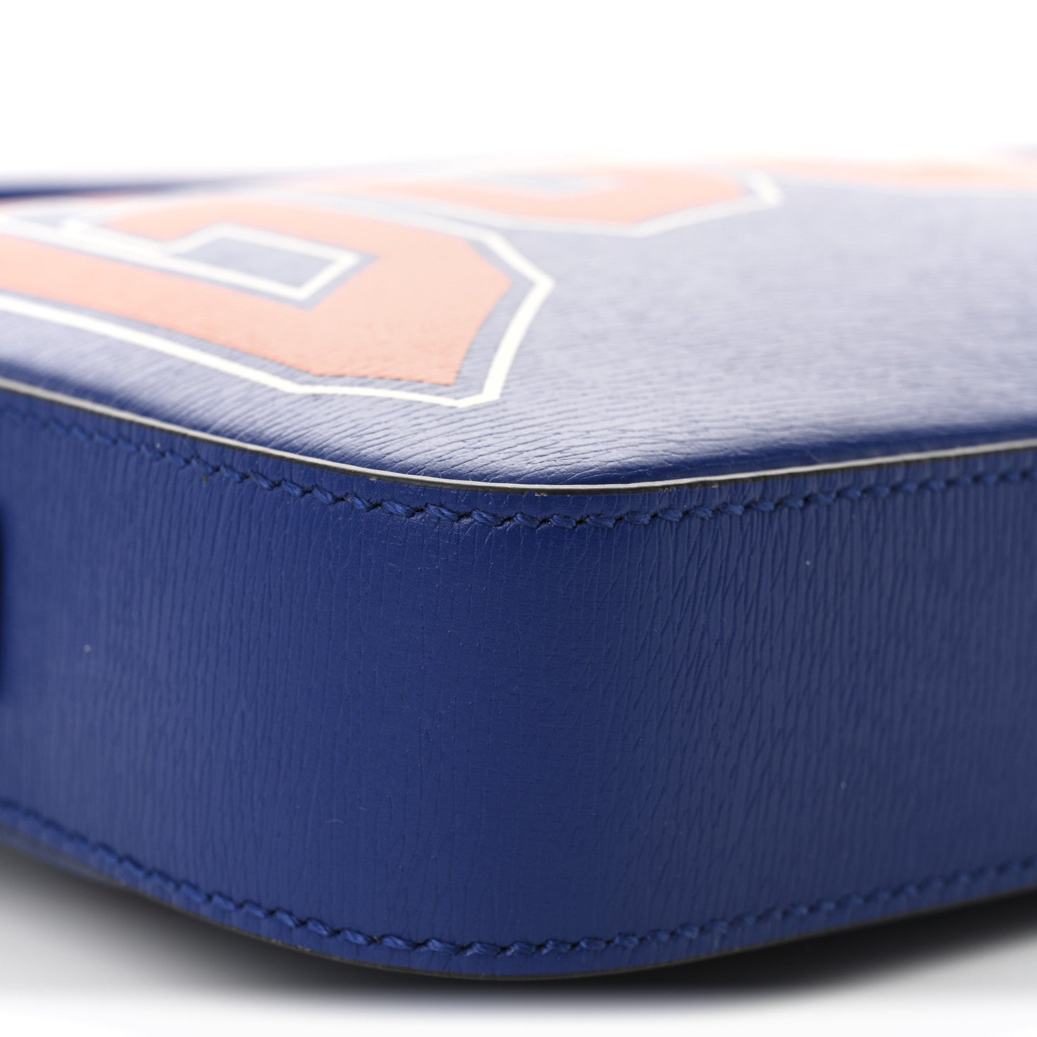 New Shanghai Calfskin Interlocking G Logo Camera Crossbody Bag Cobalt Blue Orange
