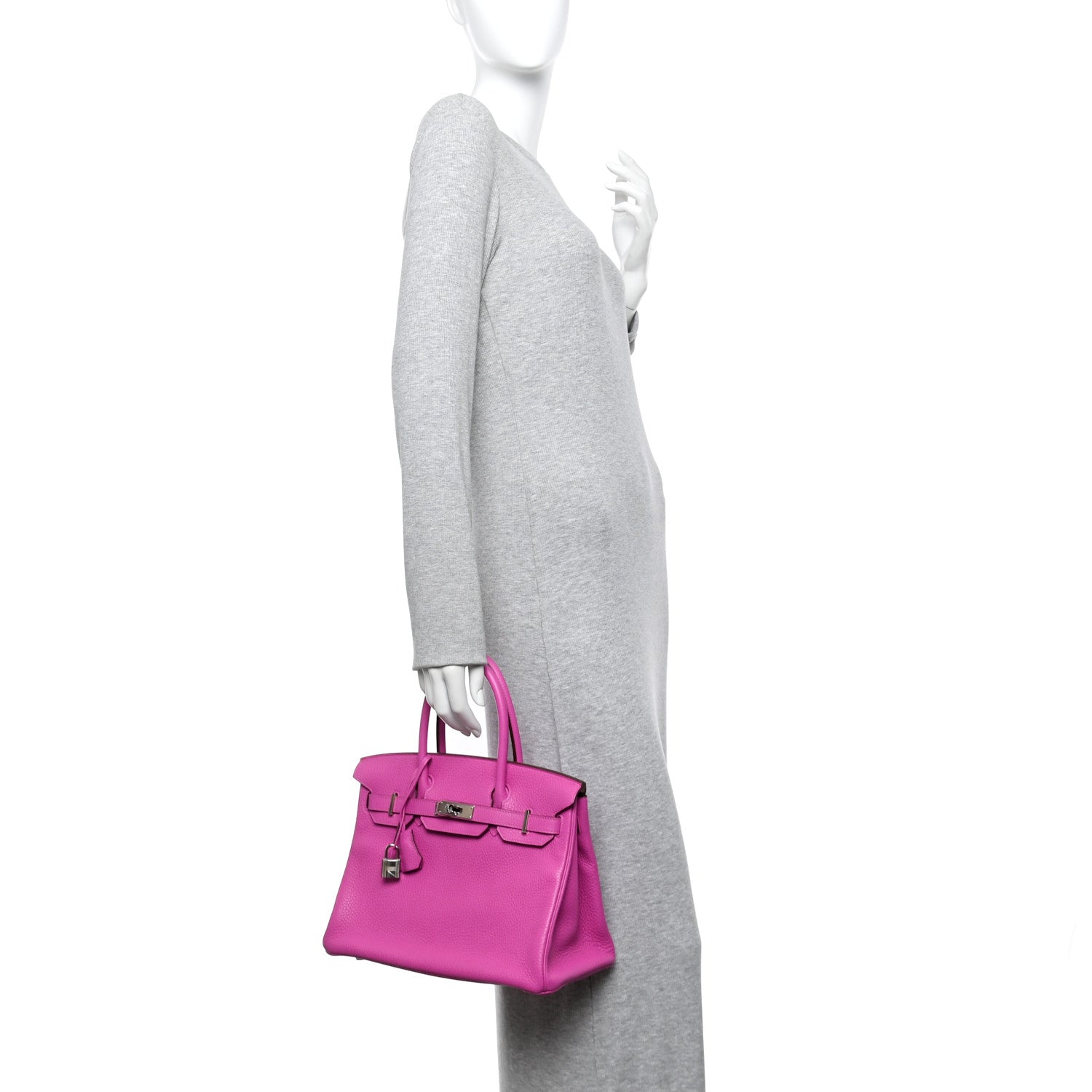 Taurillon Clemence Birkin 30 Magnolia
