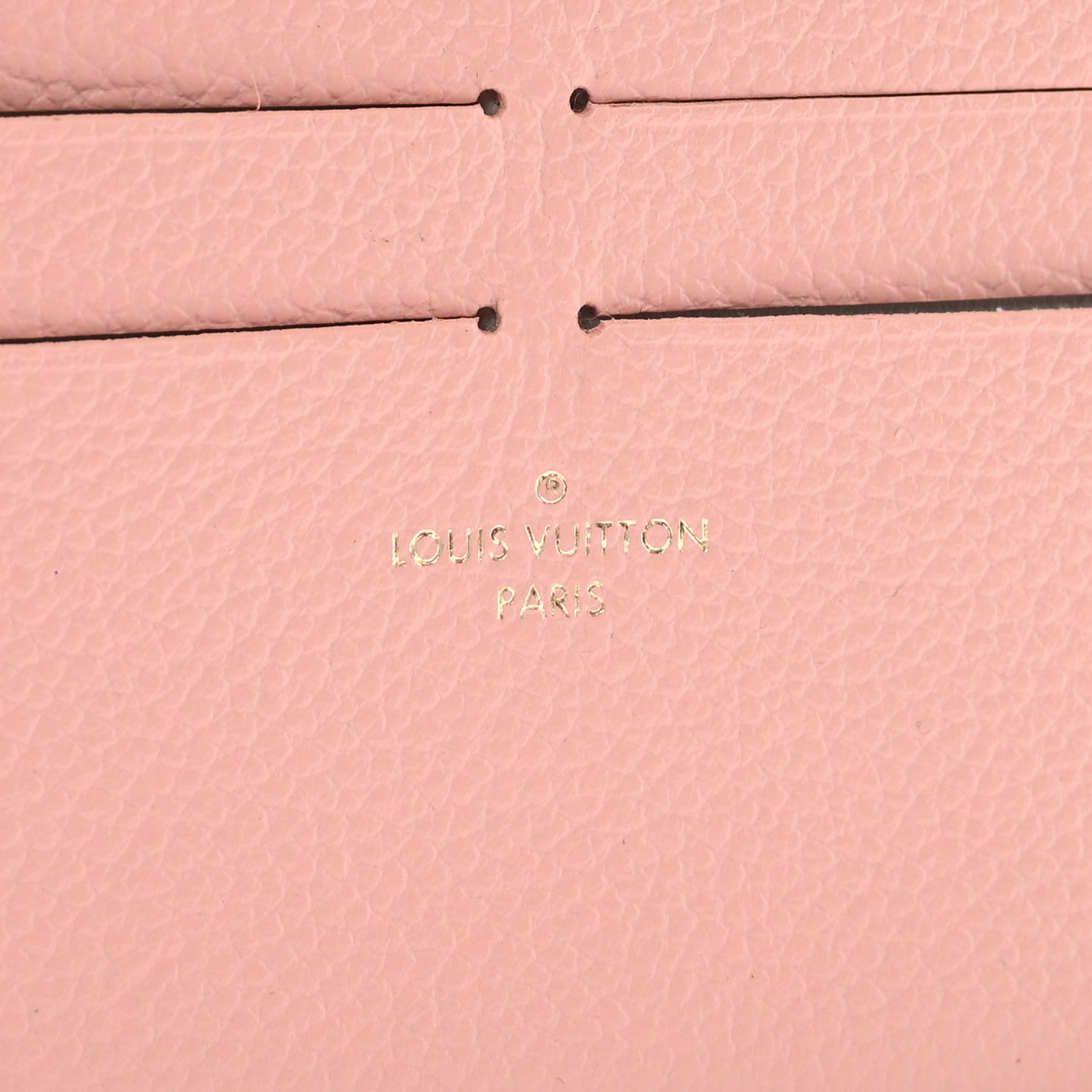 Calfskin Felicie Card Holder Insert Rose Poudre