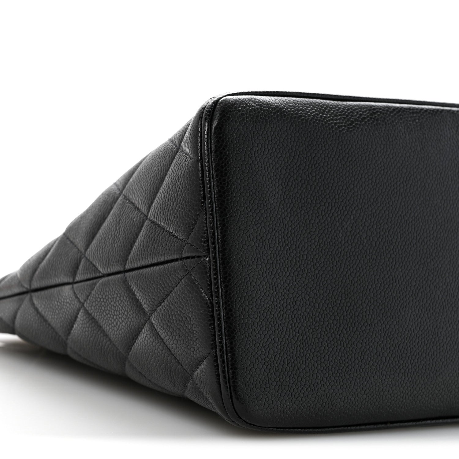 Caviar Quilted Medallion Tote Black