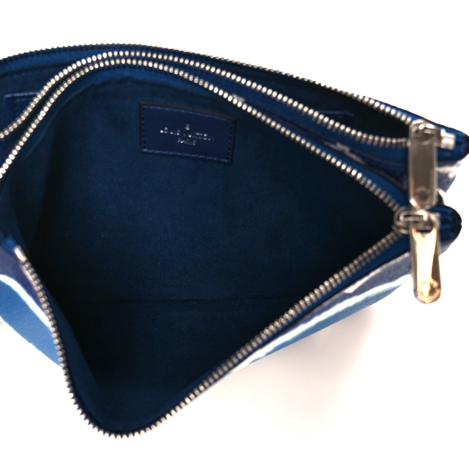 Monogram Giant Escale Double Zip Pochette Blue