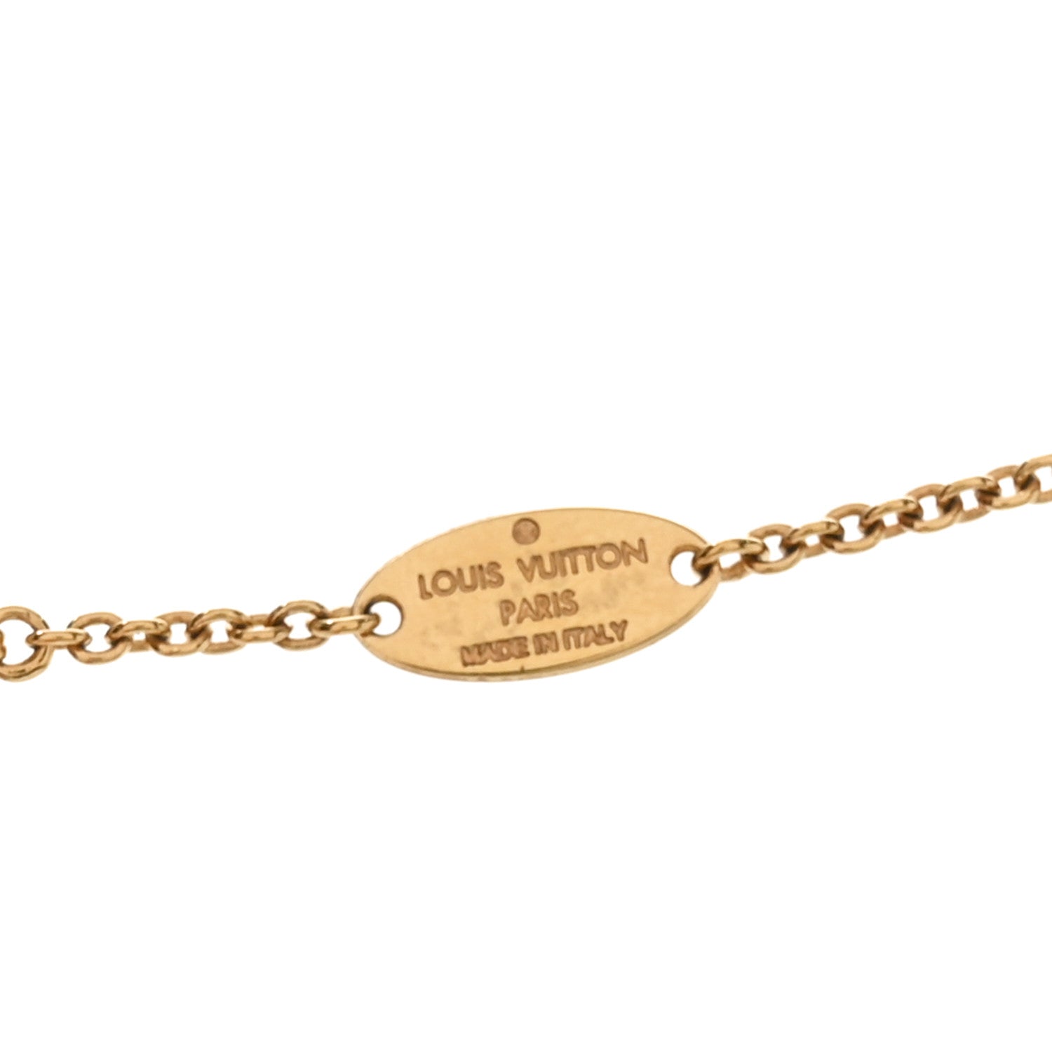 Metal L to V Necklace Gold Silver