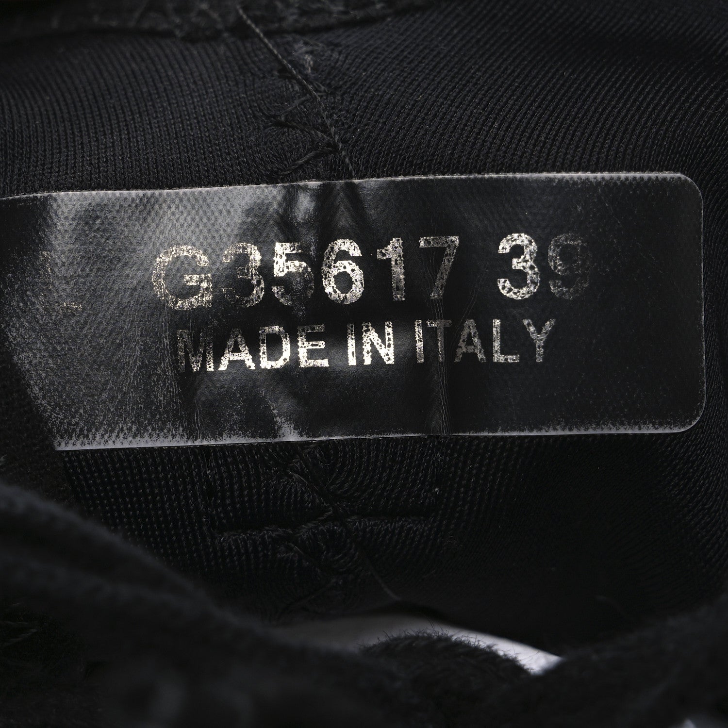 Velvet Calfskin Mixed Fibers CC Sneakers 39 Black