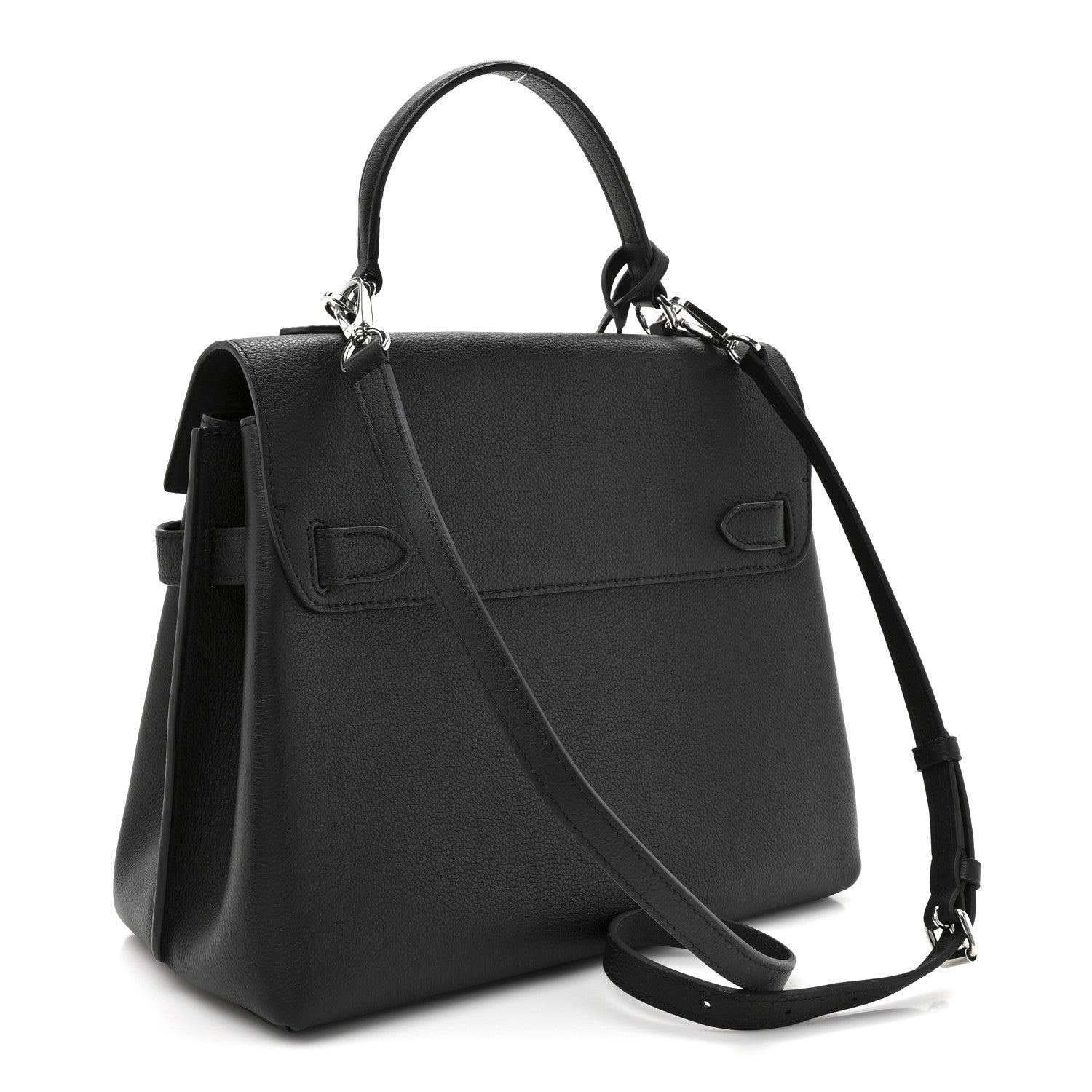Soft Calfskin Lockme Ever MM Black