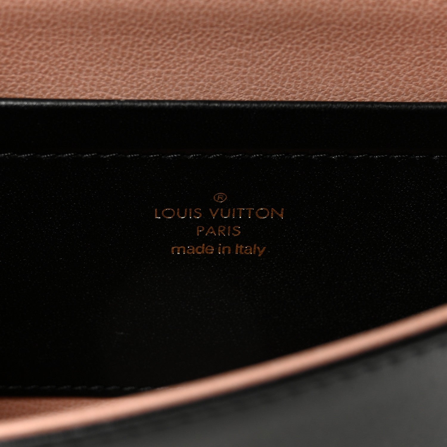 Lambskin Embossed Monogram Pochette Coussin Black