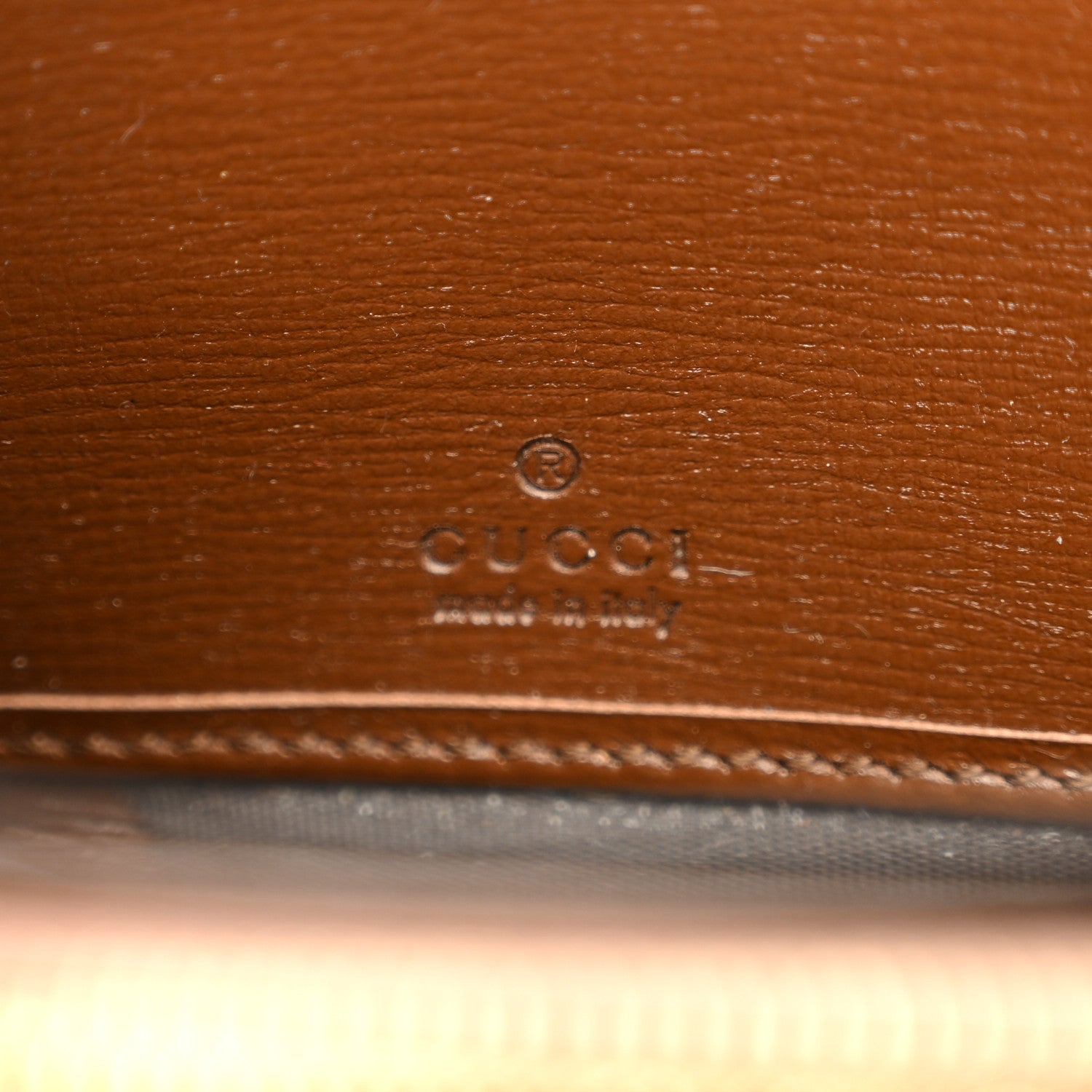 GG Supreme Monogram Azalea Calfskin Horsebit 1955 Zip Around Wallet Beige Ebony Brown Sugar