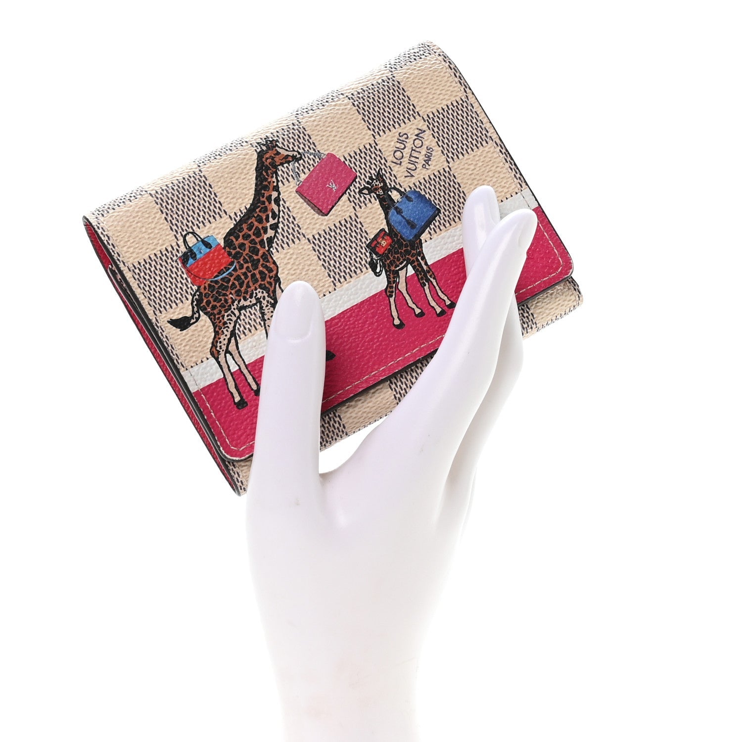 Damier Azur 2017 Christmas Animation Victorine Wallet