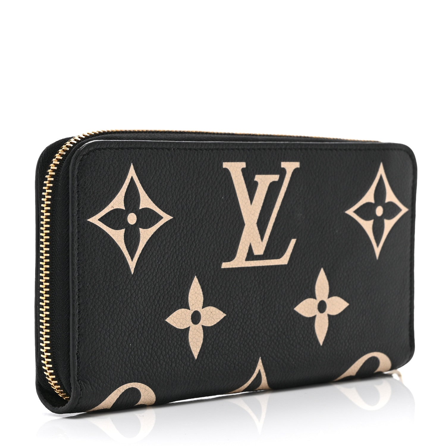 Empreinte Monogram Giant Zippy Wallet Black Beige