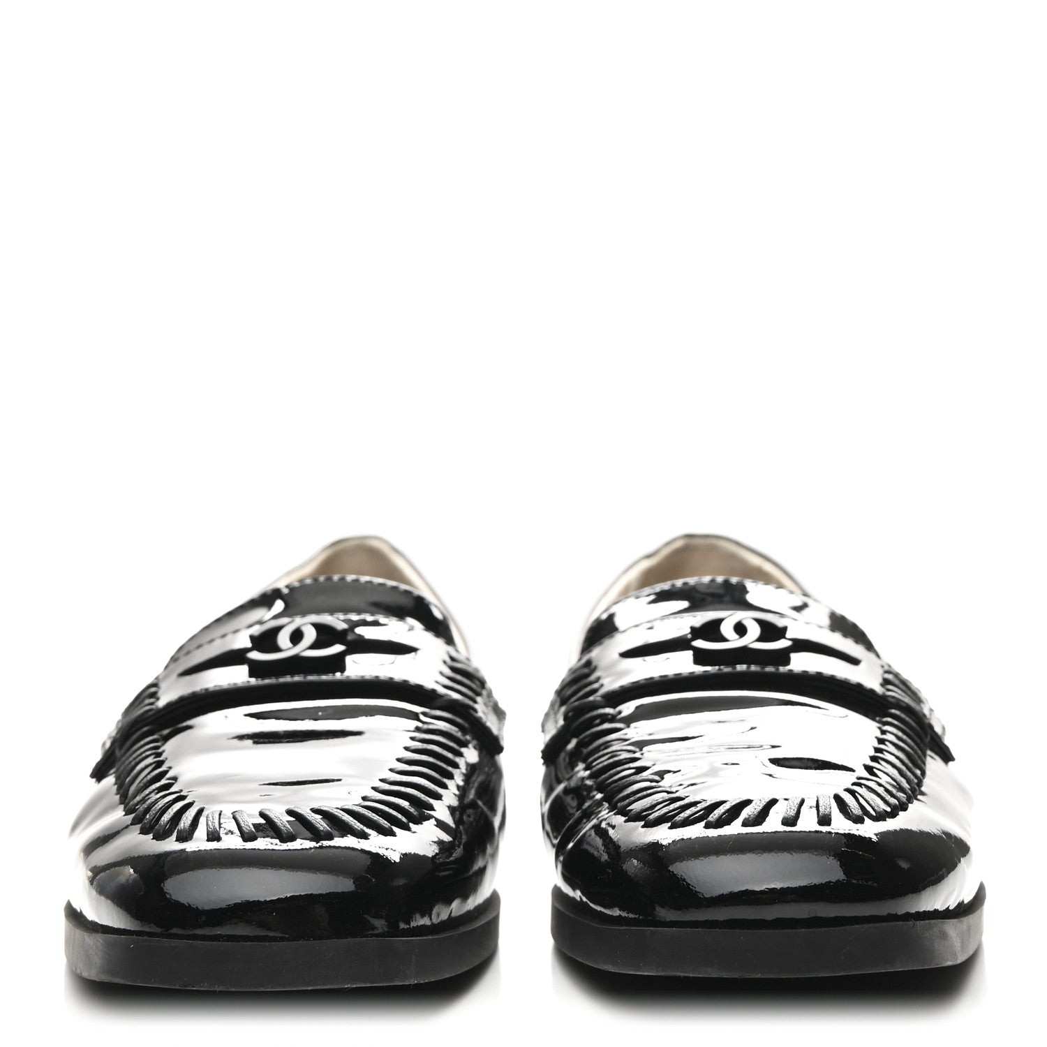 Patent CC Mocassin Loafers 38 Black