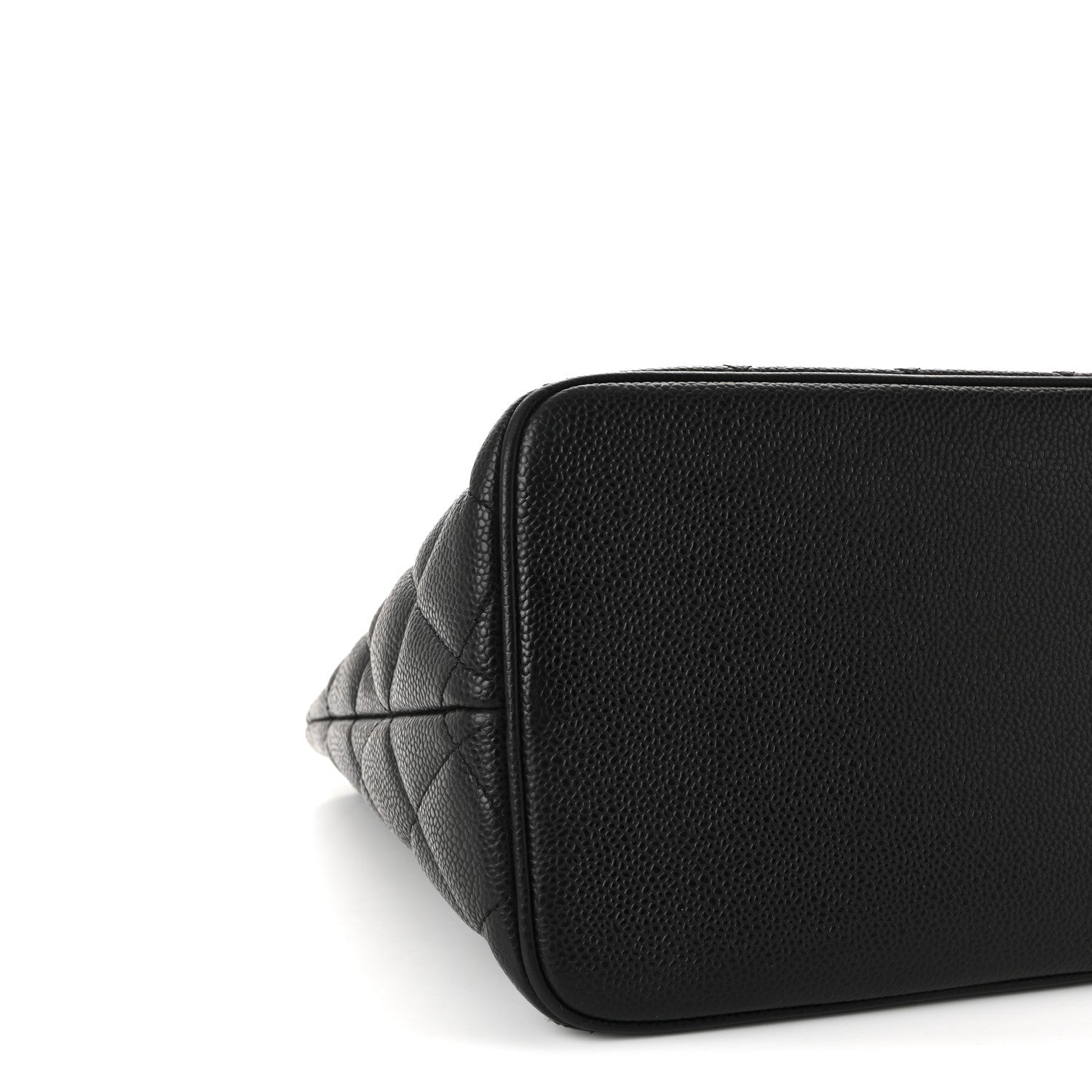 Caviar Quilted Medallion Tote Black