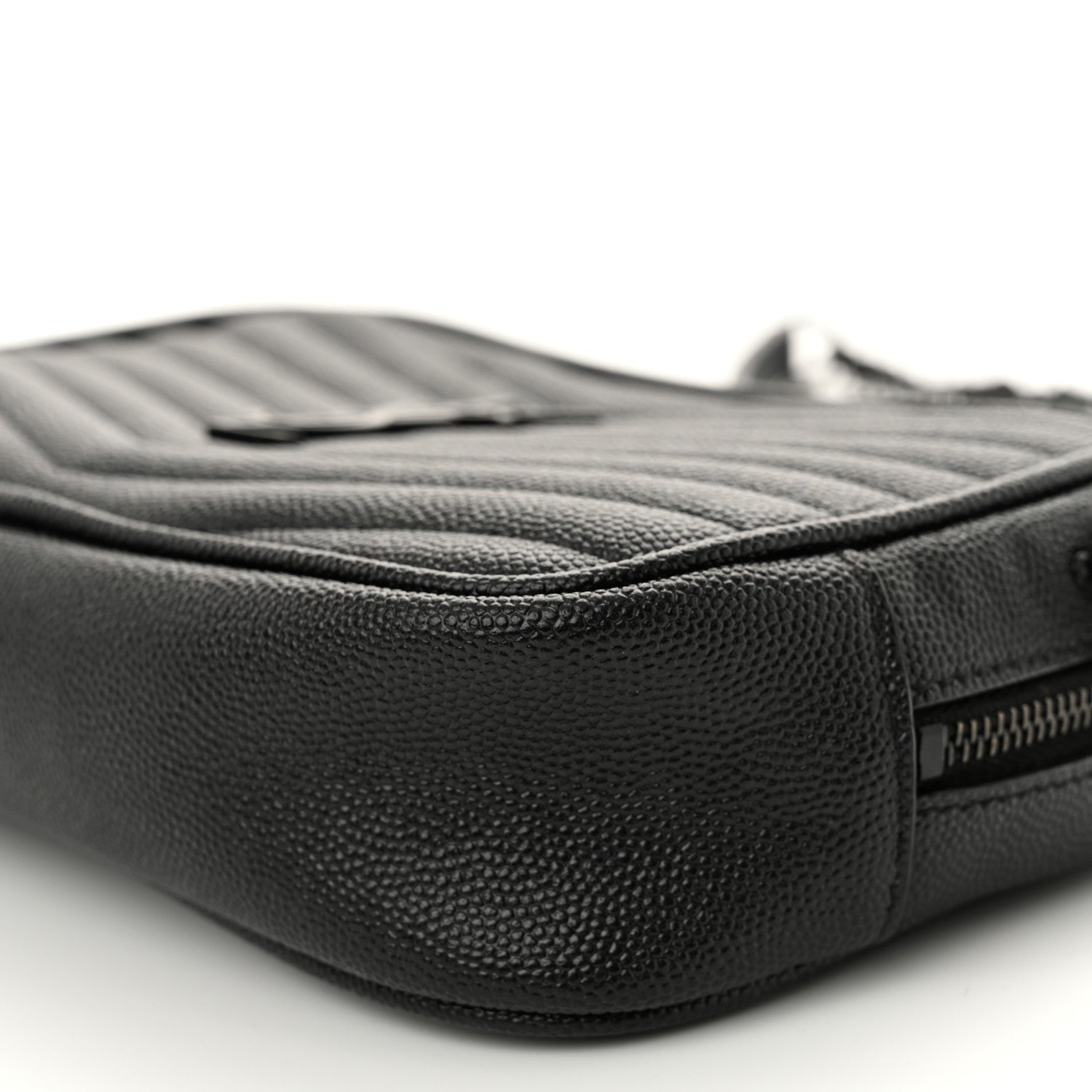 Grain De Poudre Matelasse Monochrome Monogram Mini Lou Camera Bag Black